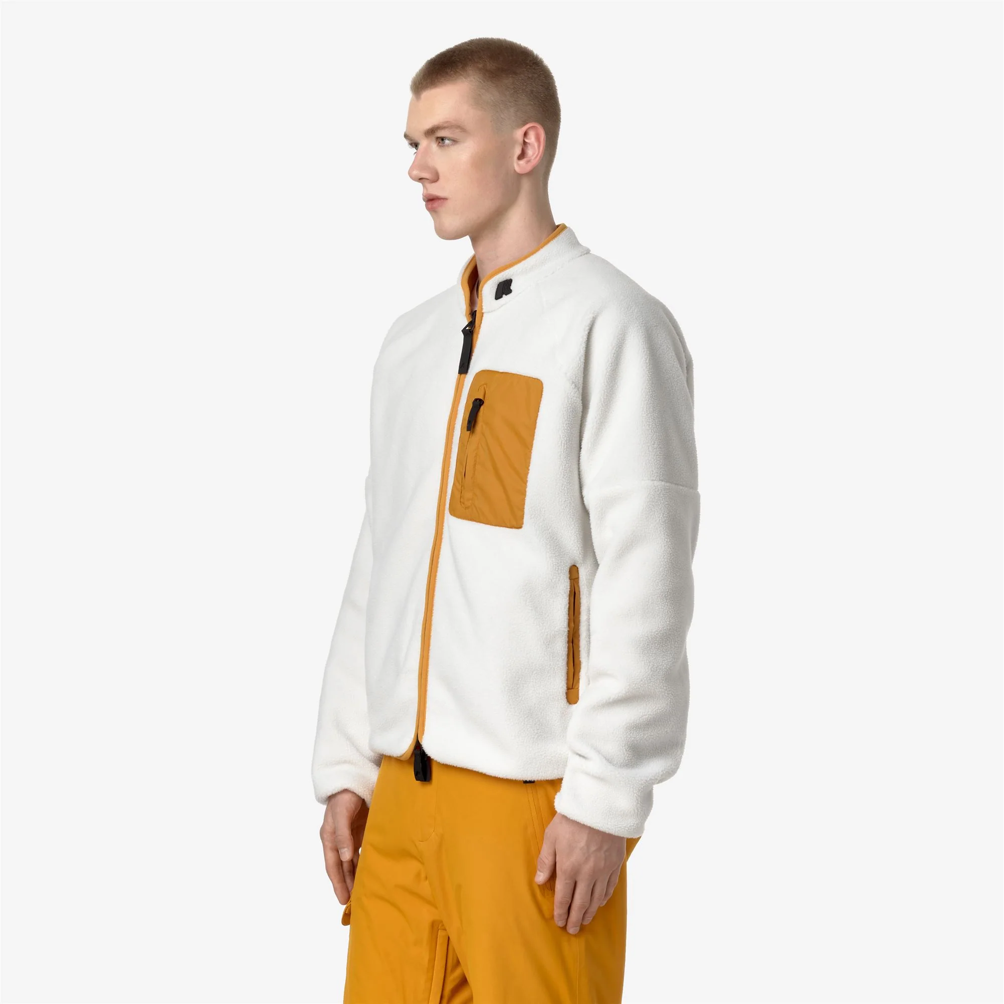 BESSANS - Fleece - Jacket - Man - WHITE G-YELLOW INCA - Image 5