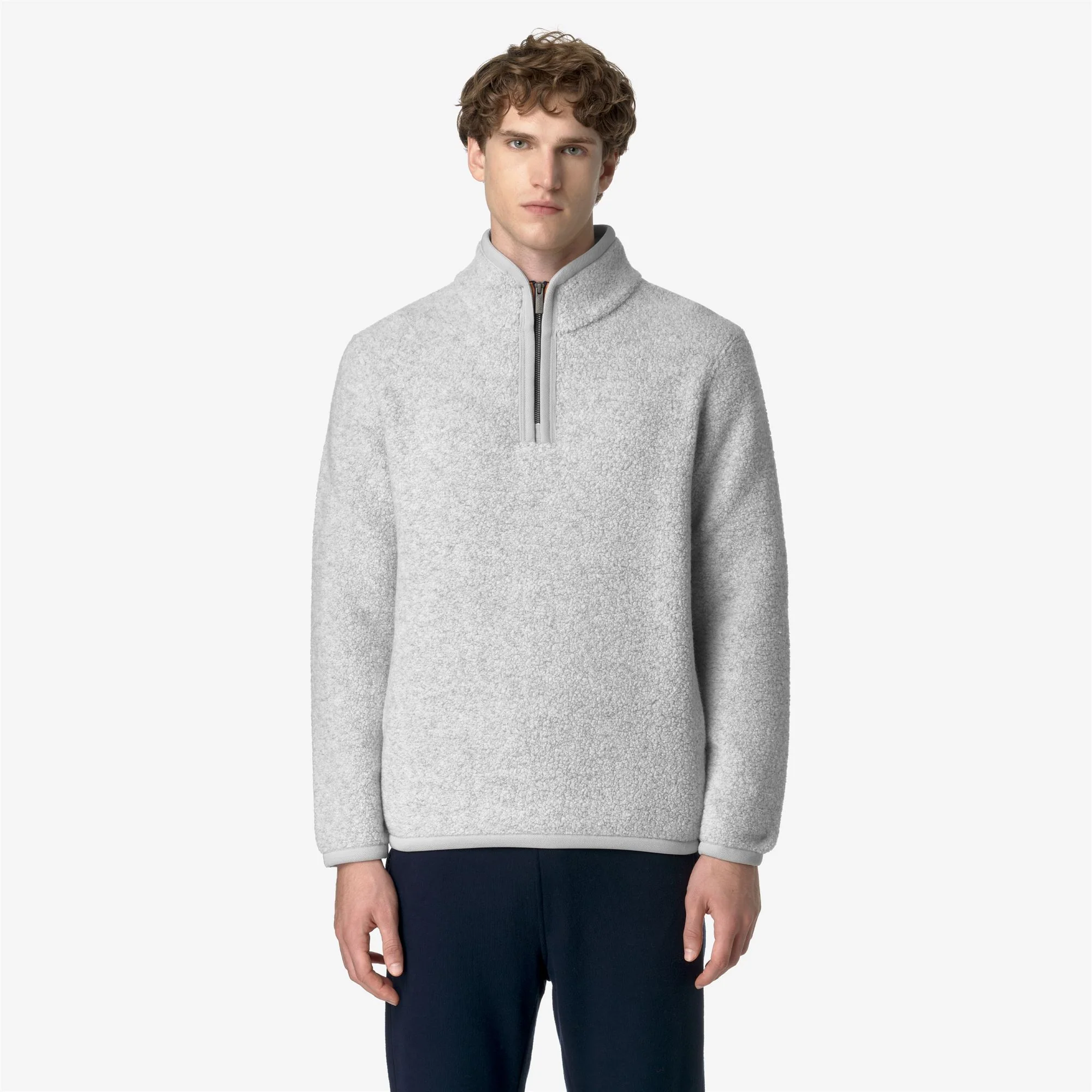 ERN WOOL FLEECE - Fleece - Pull  Over - Man - LT GREY MEL - Image 3