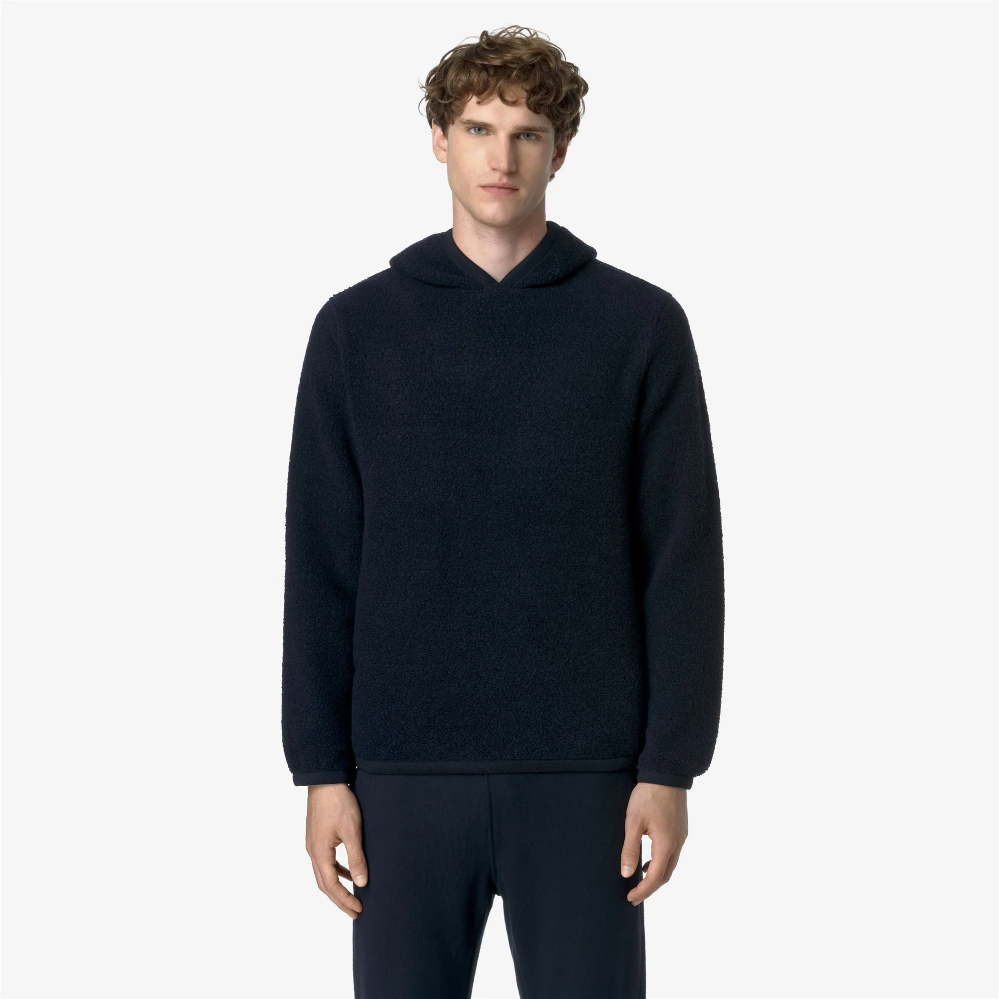 ERNIE WOOL FLEECE - Fleece - Pull Over - Man - BLUE DEPTH - Image 3