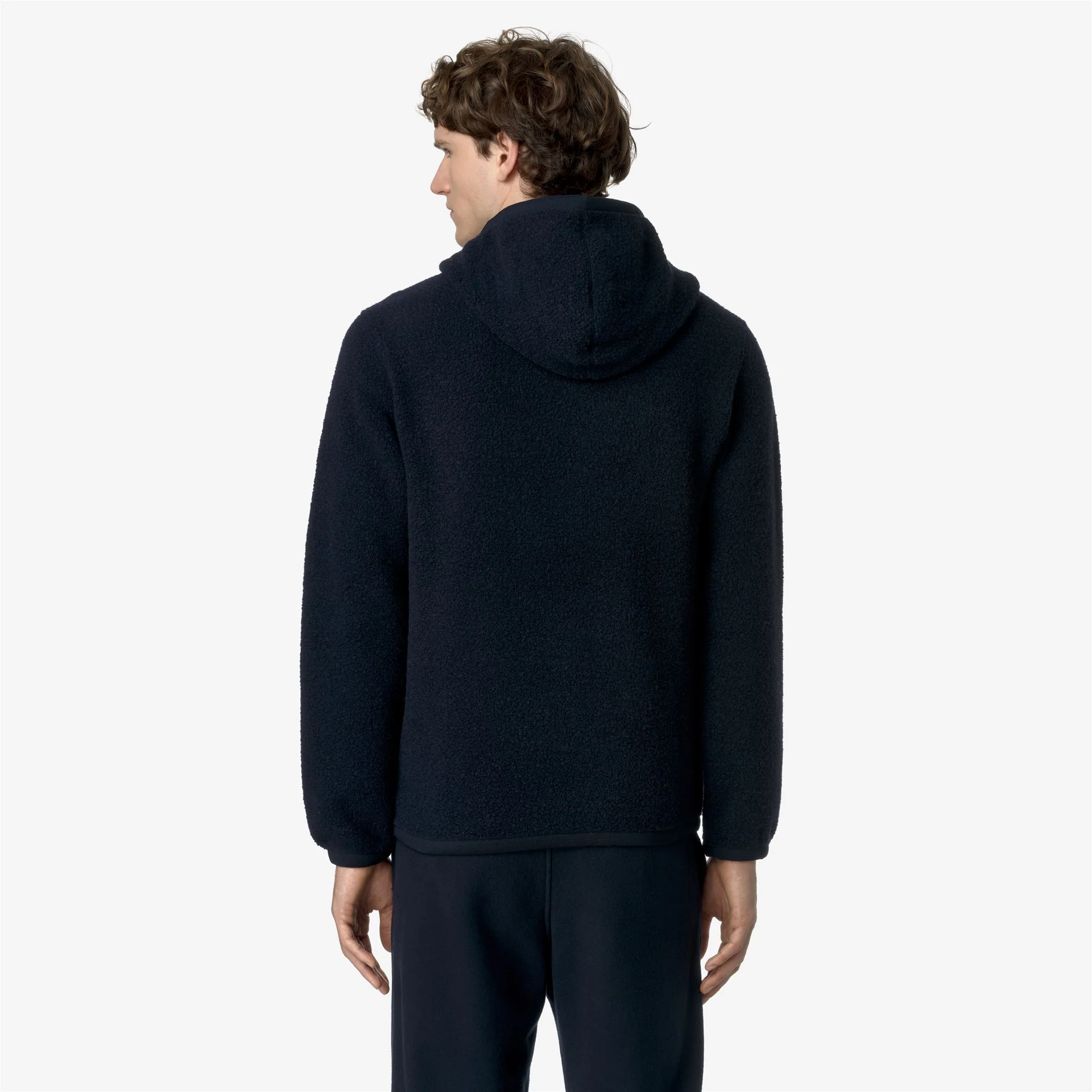 ERNIE WOOL FLEECE - Fleece - Pull Over - Man - BLUE DEPTH - Image 5