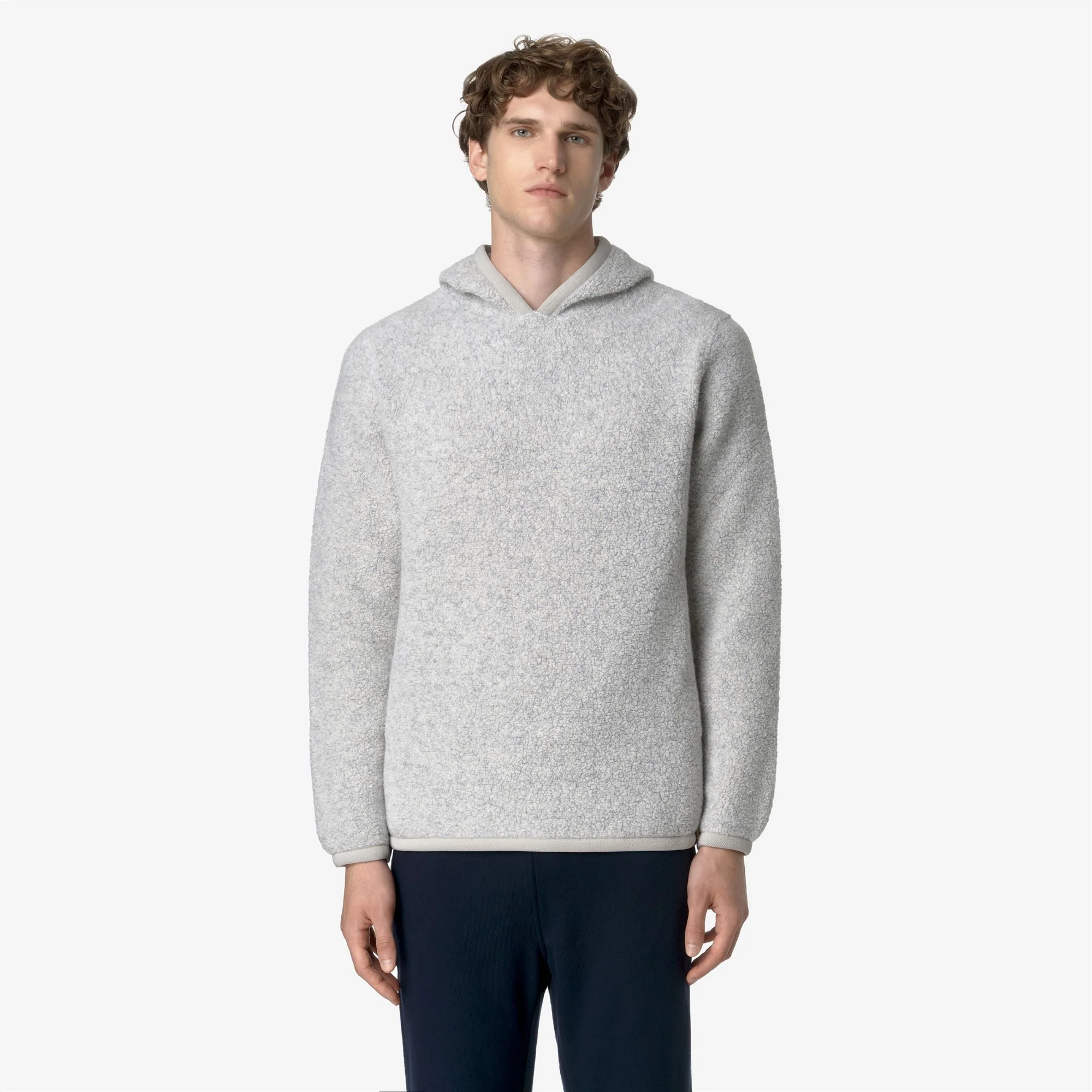 ERNIE WOOL FLEECE - Fleece - Pull  Over - Man - LT GREY MEL - Image 3