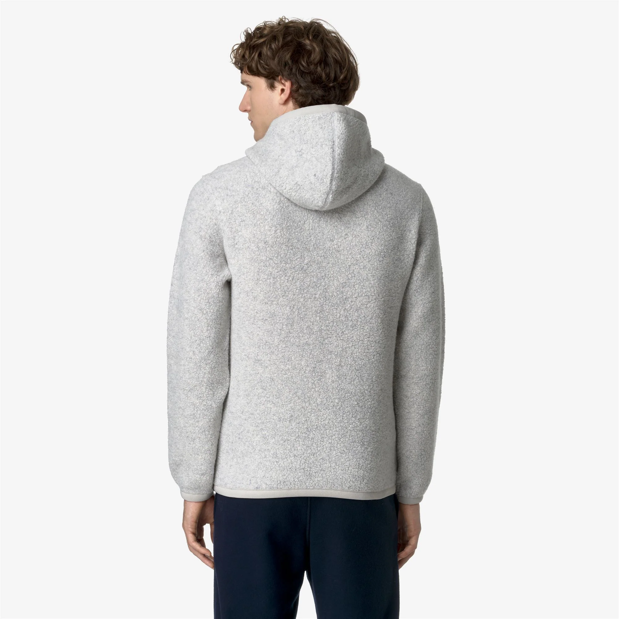 ERNIE WOOL FLEECE - Fleece - Pull  Over - Man - LT GREY MEL - Image 5