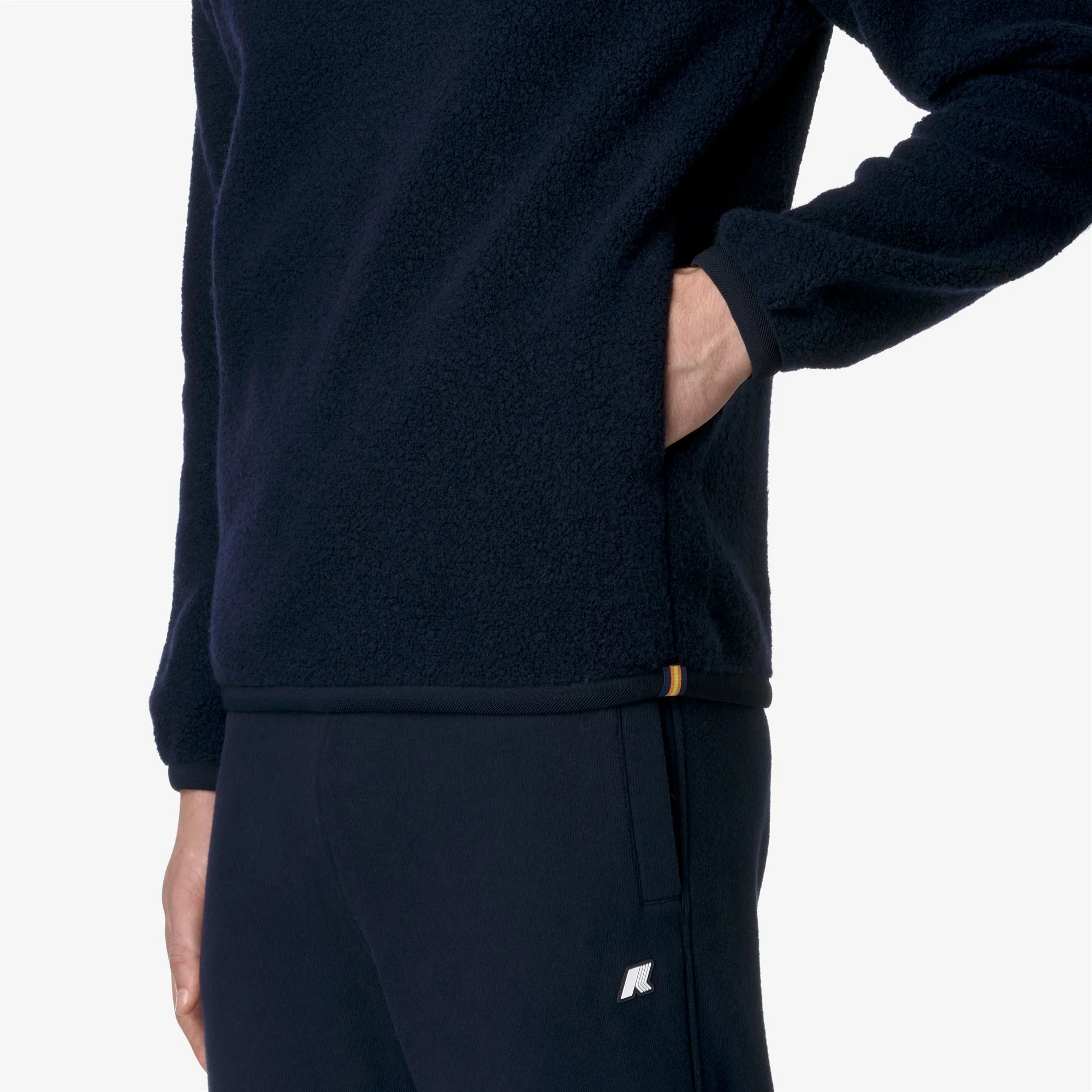 EROUND WOOL FLEECE - Fleece - Pull  Over - Man - BLUE DEPTH - Image 2