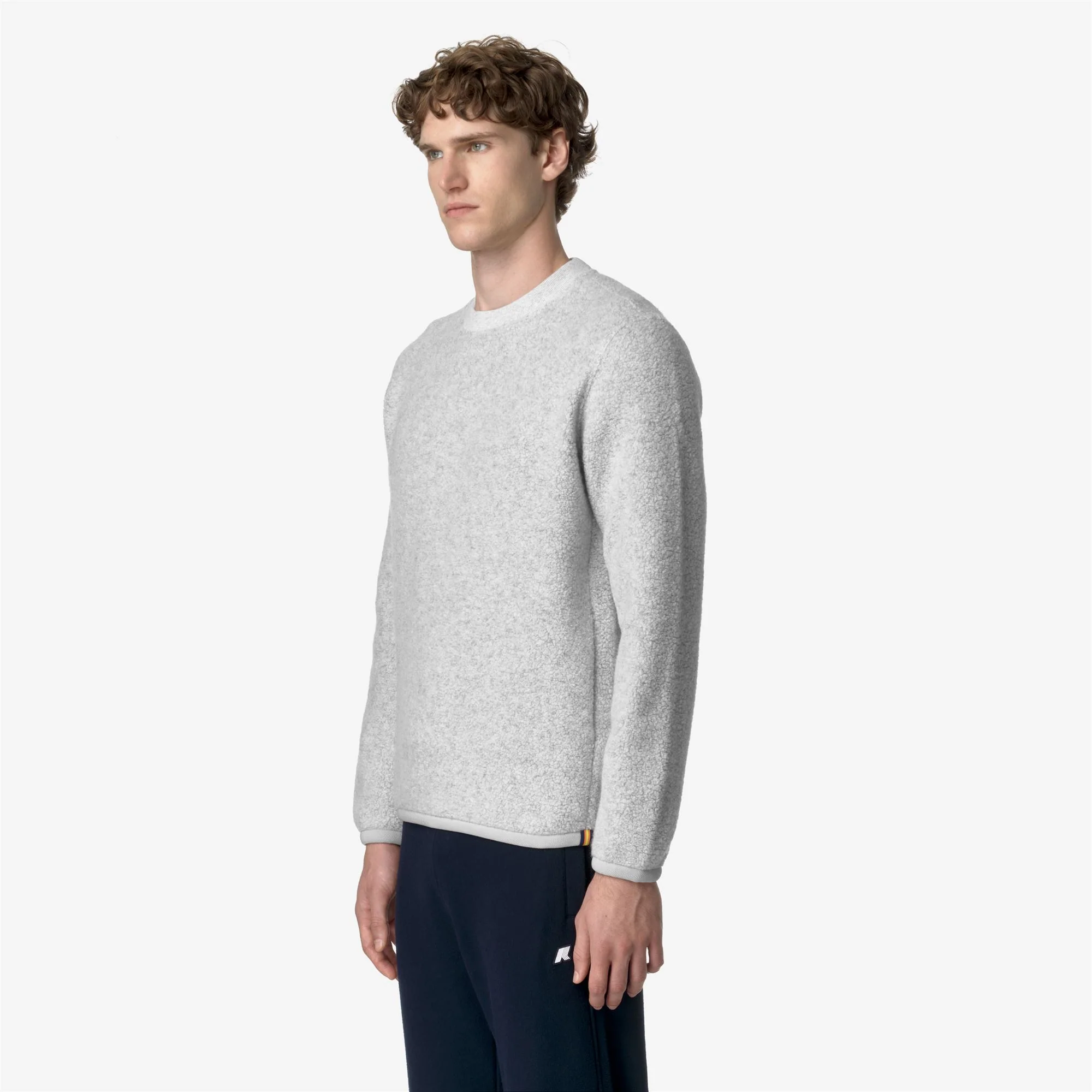 EROUND WOOL FLEECE - Fleece - Pull  Over - Man - LT GREY MEL - Image 4