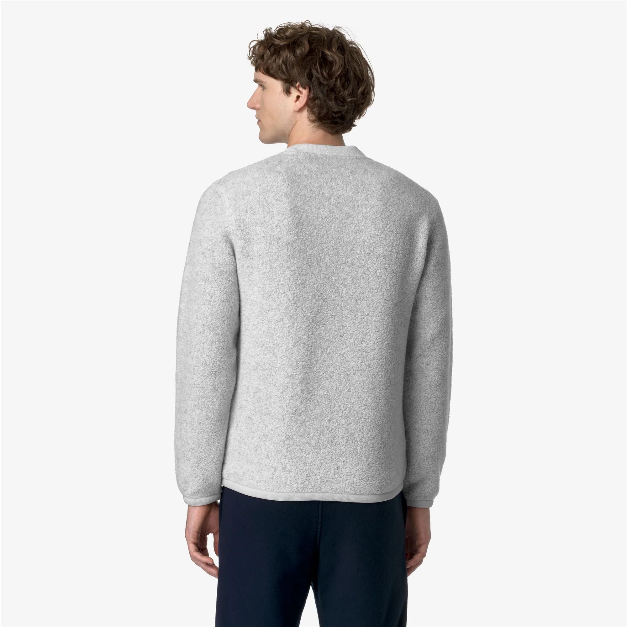 EROUND WOOL FLEECE - Fleece - Pull  Over - Man - LT GREY MEL - Image 5