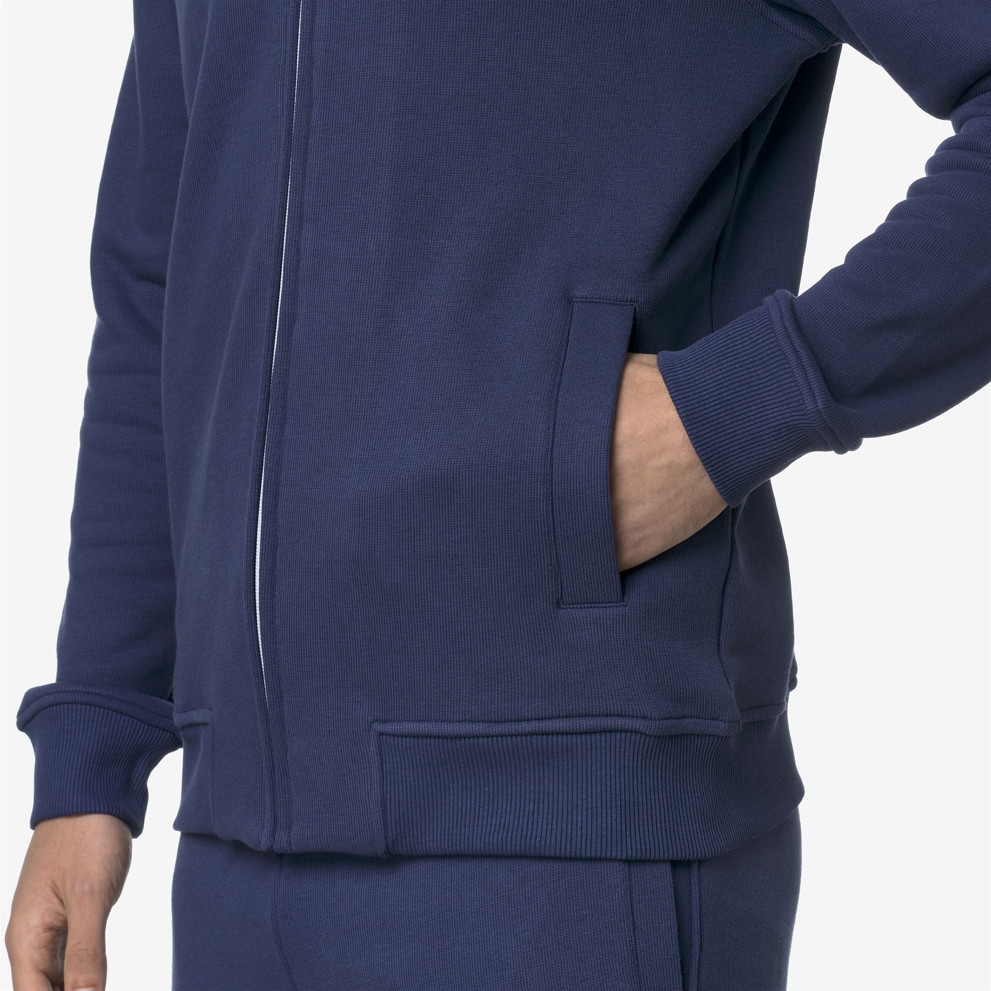 FINN FRENCH TERRY - Fleece - Jacket - Man - BLUE DEEP COBALT - Image 2