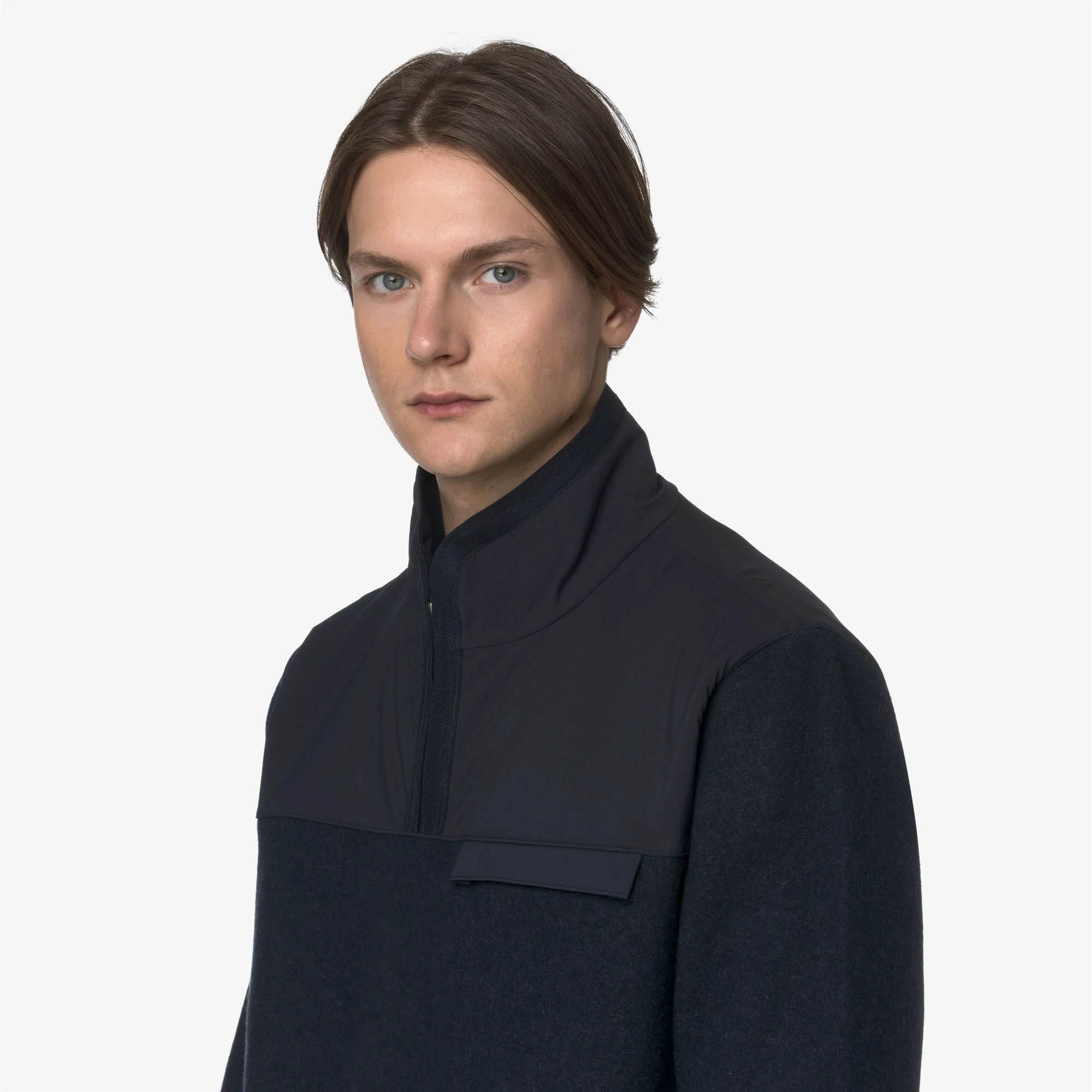 FLEURY WOOL NYLON MIX - Fleece - Pull  Over - Man - BLUE DEPTH-BLUE AIRFORCE - Image 2