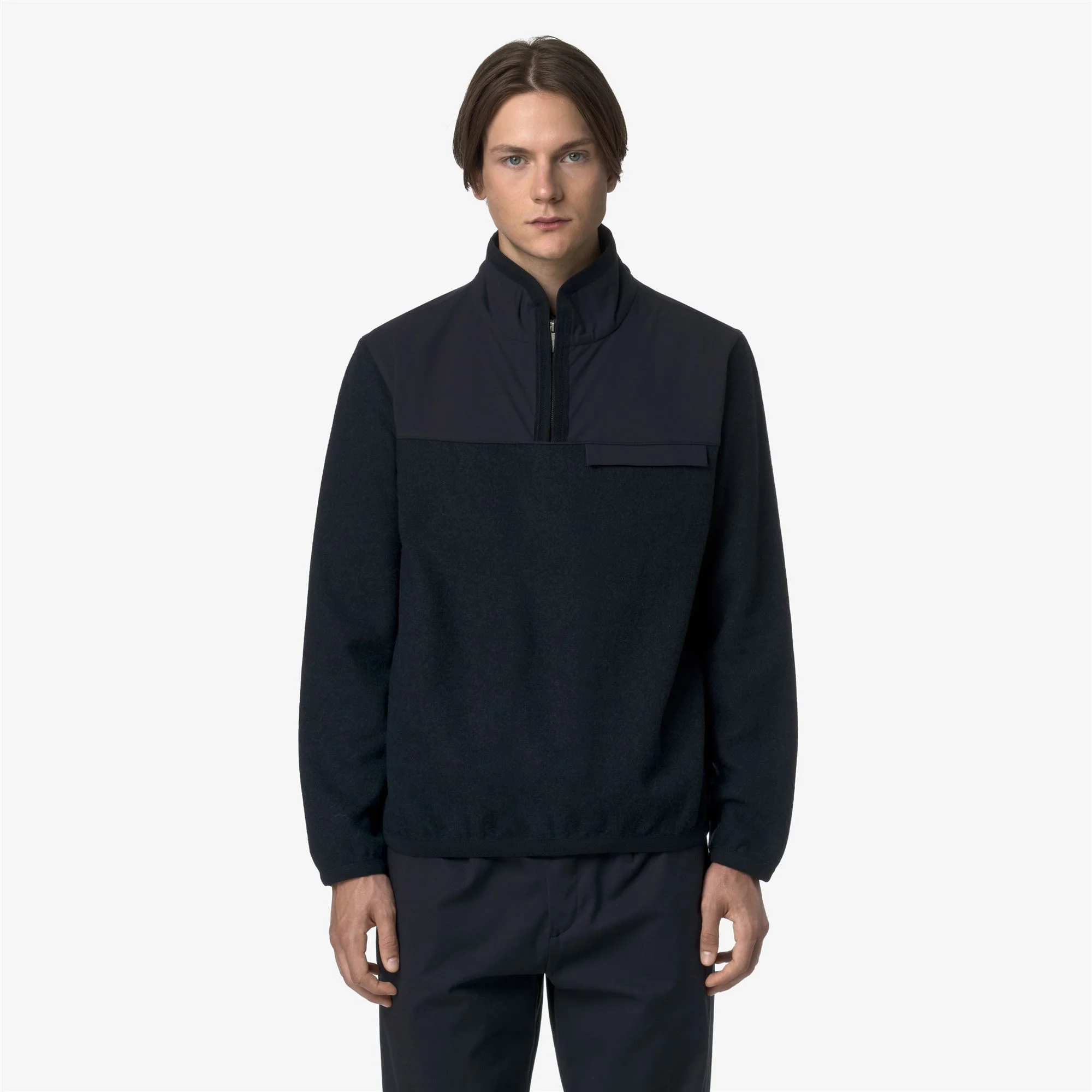 FLEURY WOOL NYLON MIX - Fleece - Pull  Over - Man - BLUE DEPTH-BLUE AIRFORCE - Image 3