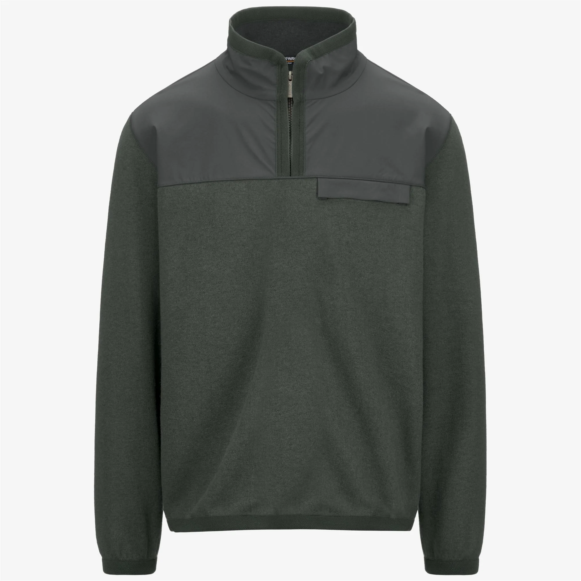 FLEURY WOOL NYLON MIX - Fleece - Pull Over - Man - GREEN BLACKISH-BLUE AIRFORCE
