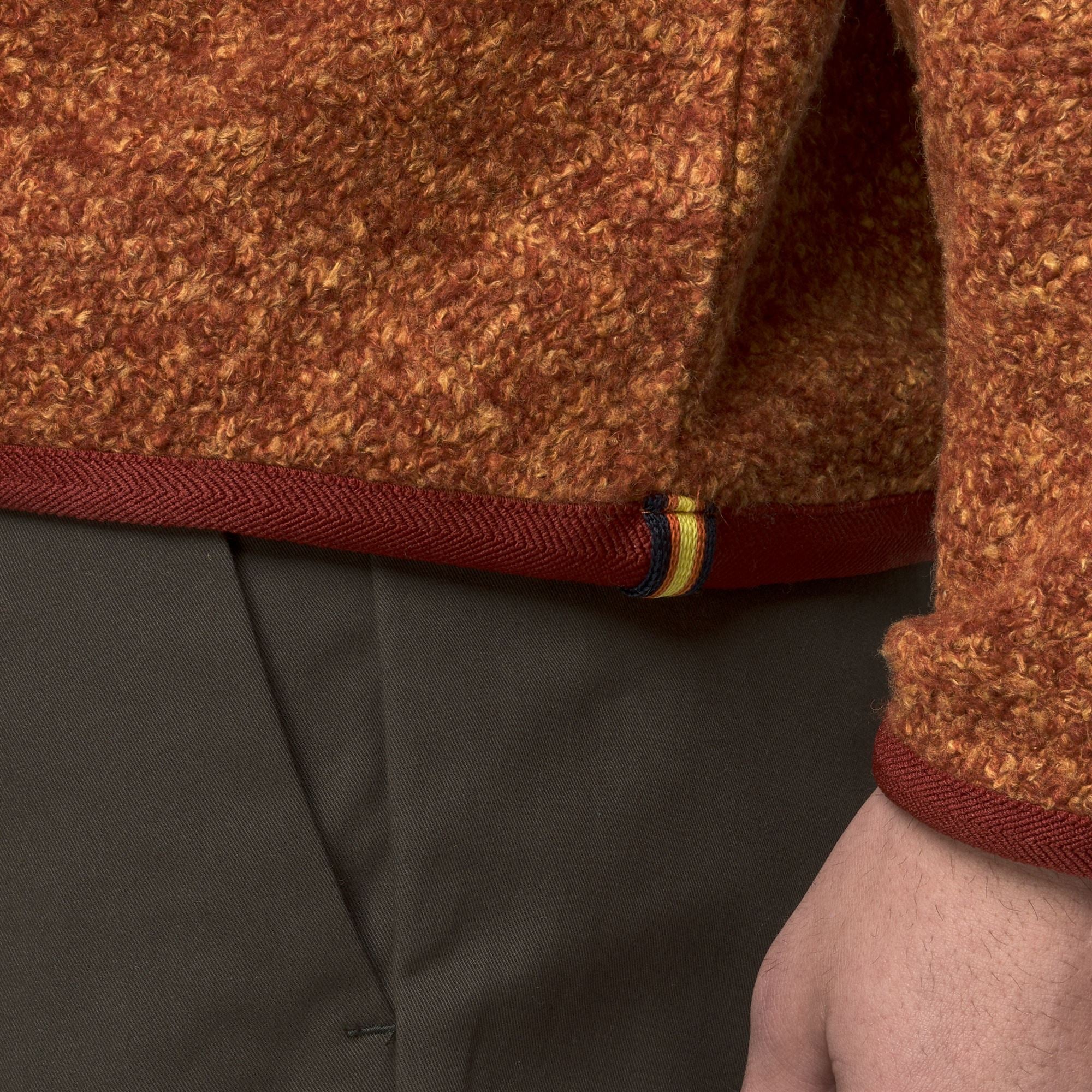GAILLON WOOL BLEND - Fleece - Jumper - Man - ORANGE - Image 2