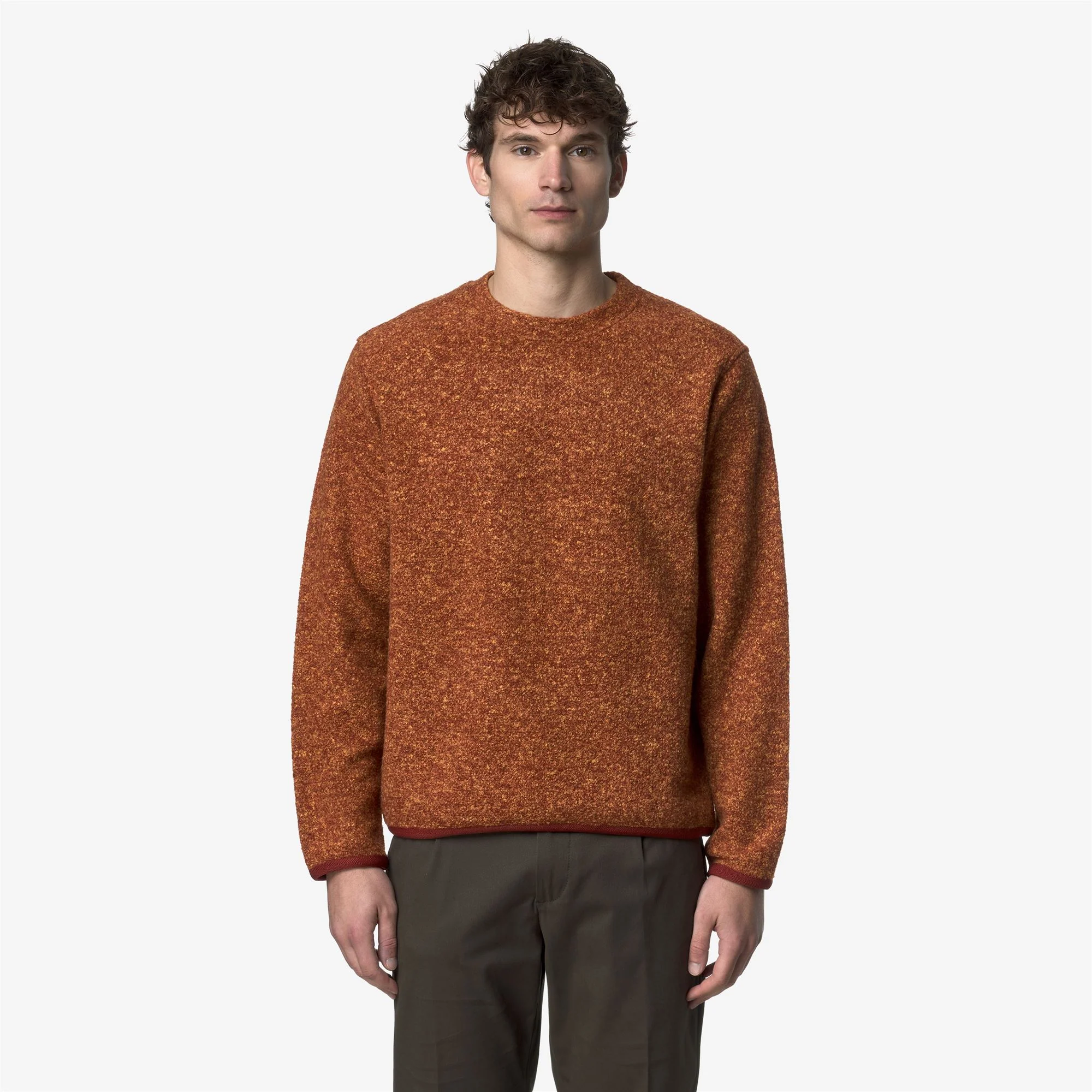GAILLON WOOL BLEND - Fleece - Jumper - Man - ORANGE - Image 3