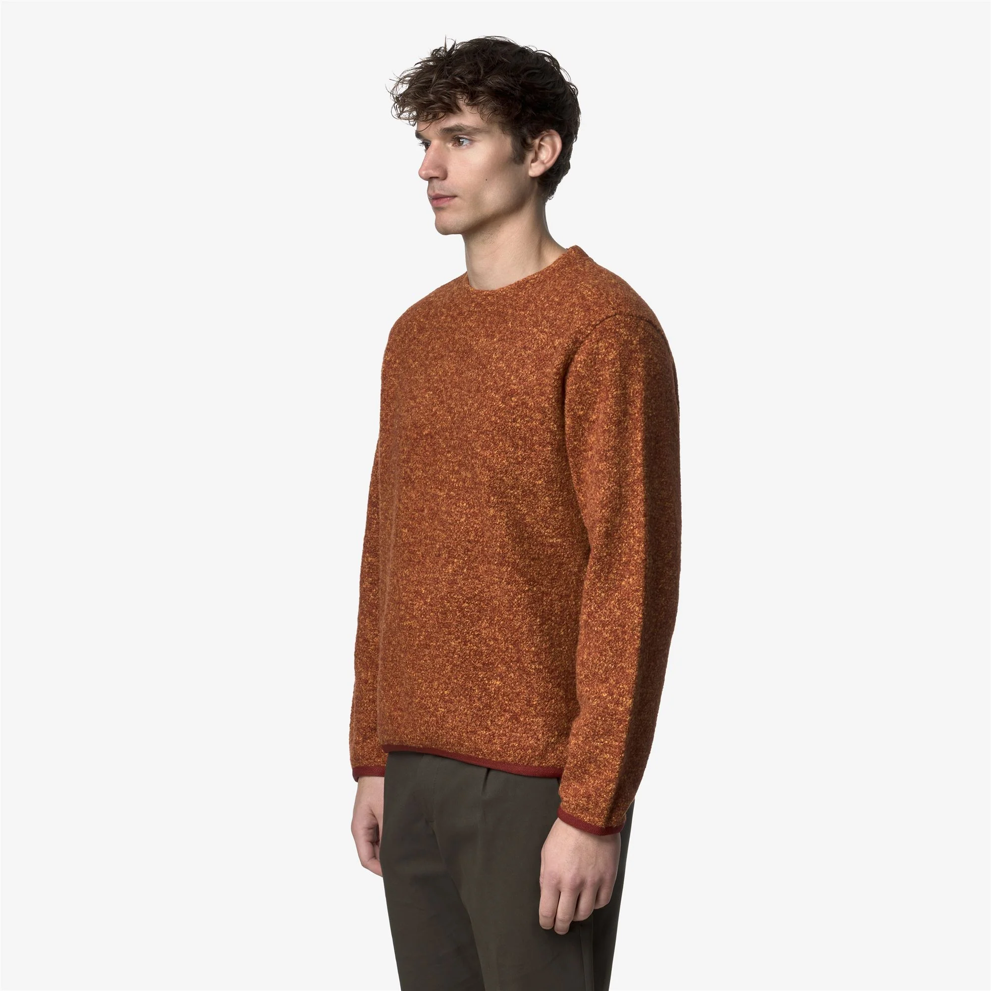 GAILLON WOOL BLEND - Fleece - Jumper - Man - ORANGE - Image 4