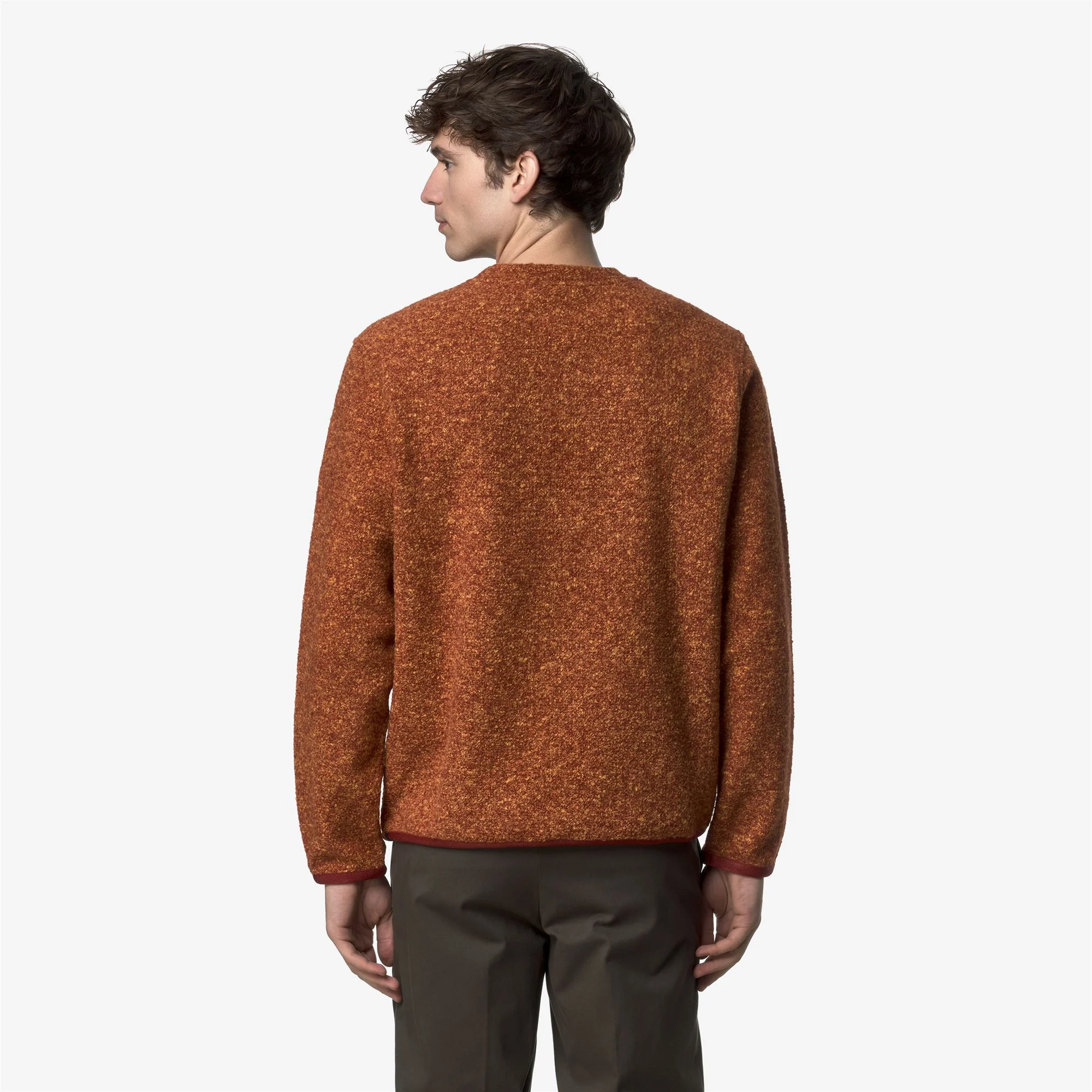GAILLON WOOL BLEND - Fleece - Jumper - Man - ORANGE - Image 5