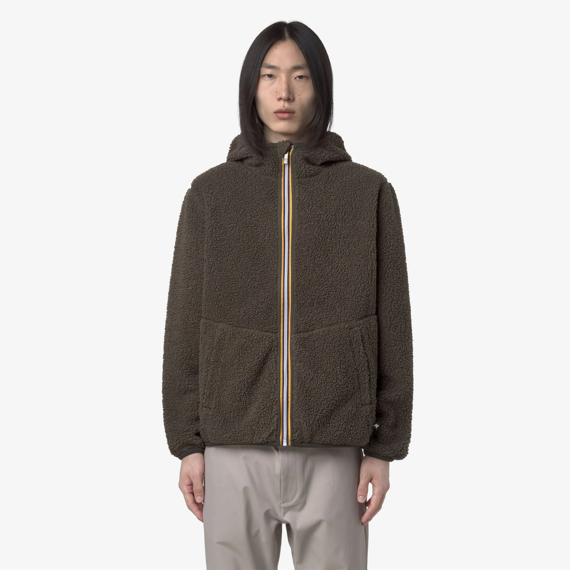 JACK SHERPA POLAR REVERSIBLE - Fleece - Jacket - Man - BLACK OLIVE COMBO - Image 4