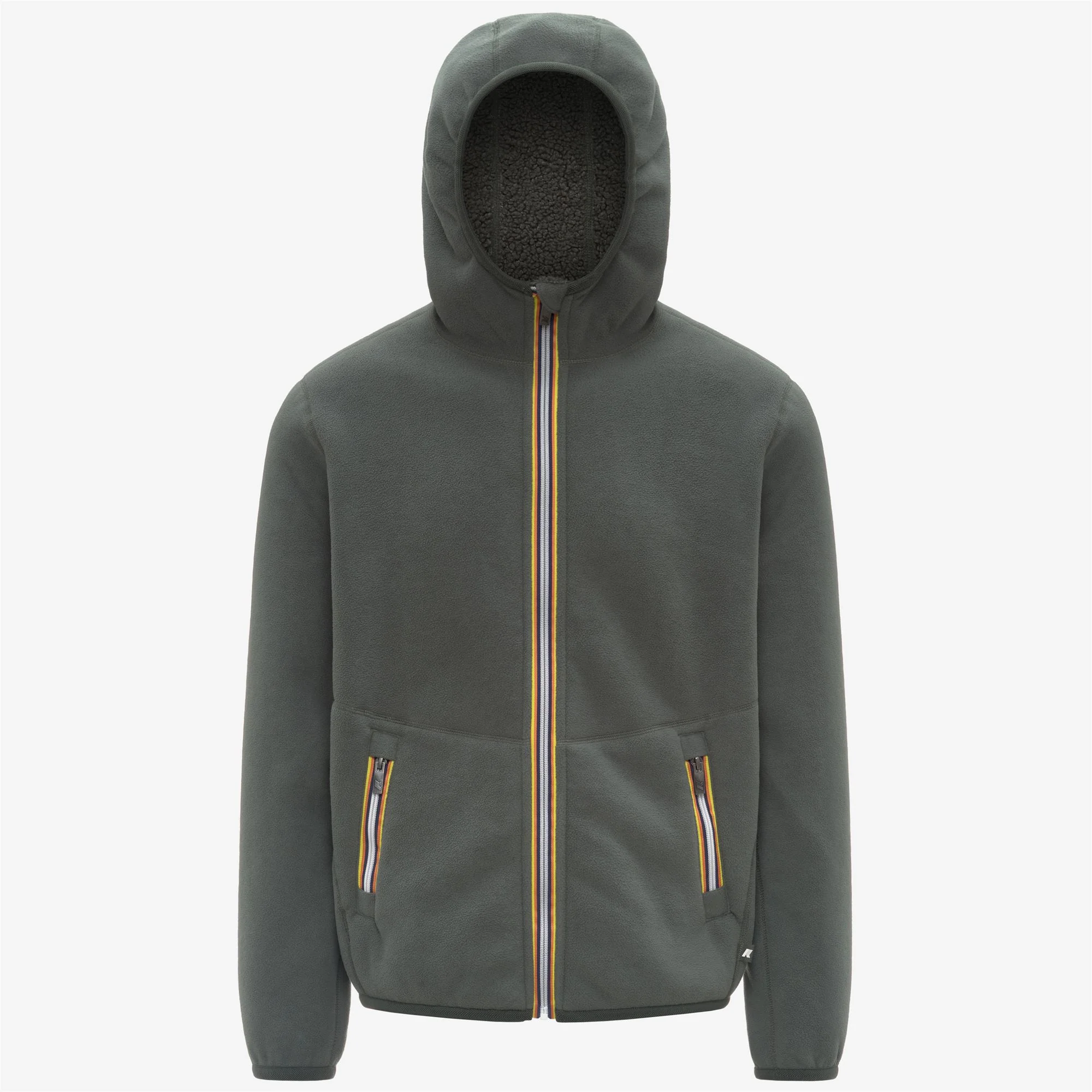 JACK SHERPA POLAR REVERSIBLE - Fleece - Jacket - Man - GREEN BLACKISH COMBO - Image 2