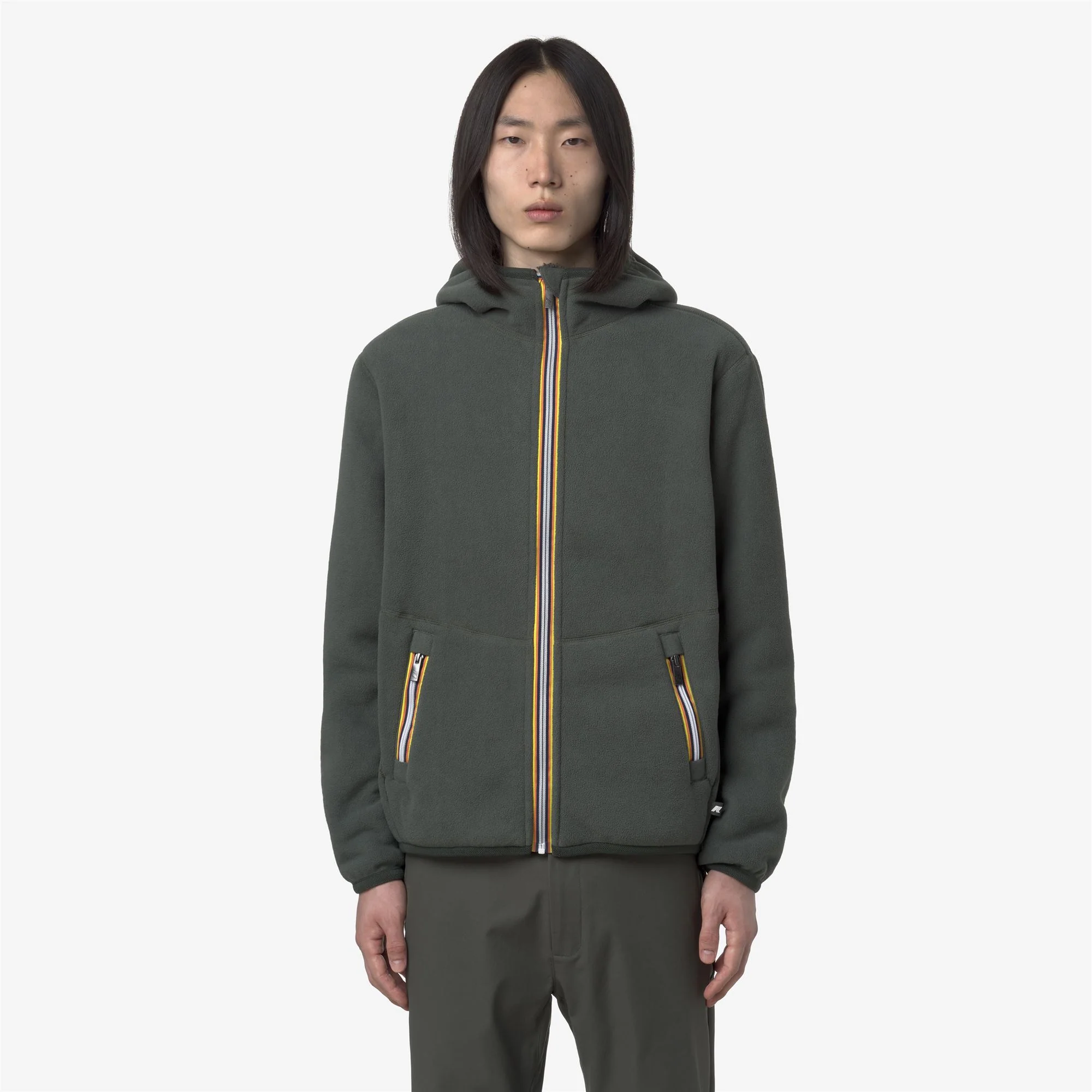 JACK SHERPA POLAR REVERSIBLE - Fleece - Jacket - Man - GREEN BLACKISH COMBO - Image 3