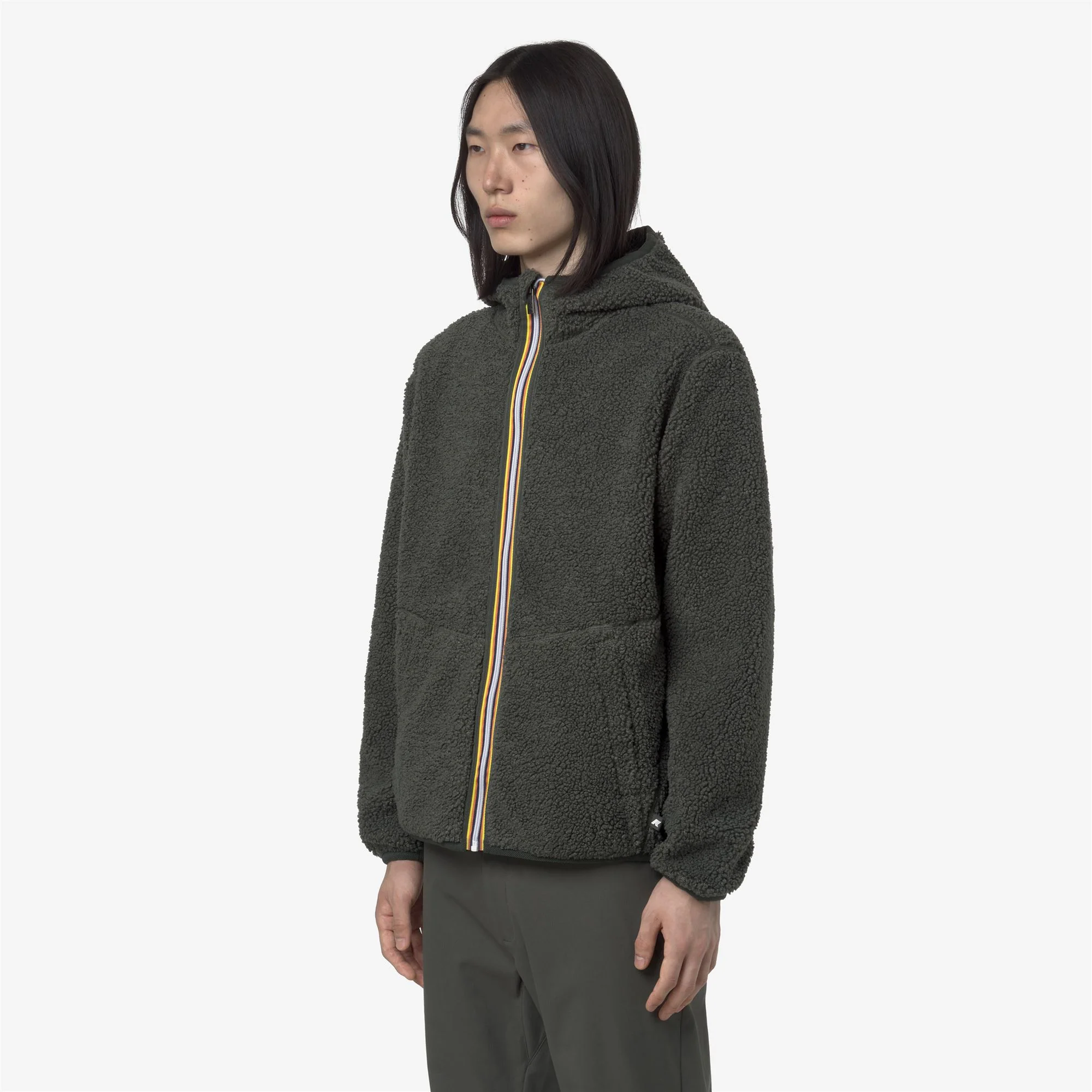 JACK SHERPA POLAR REVERSIBLE - Fleece - Jacket - Man - GREEN BLACKISH COMBO - Image 5
