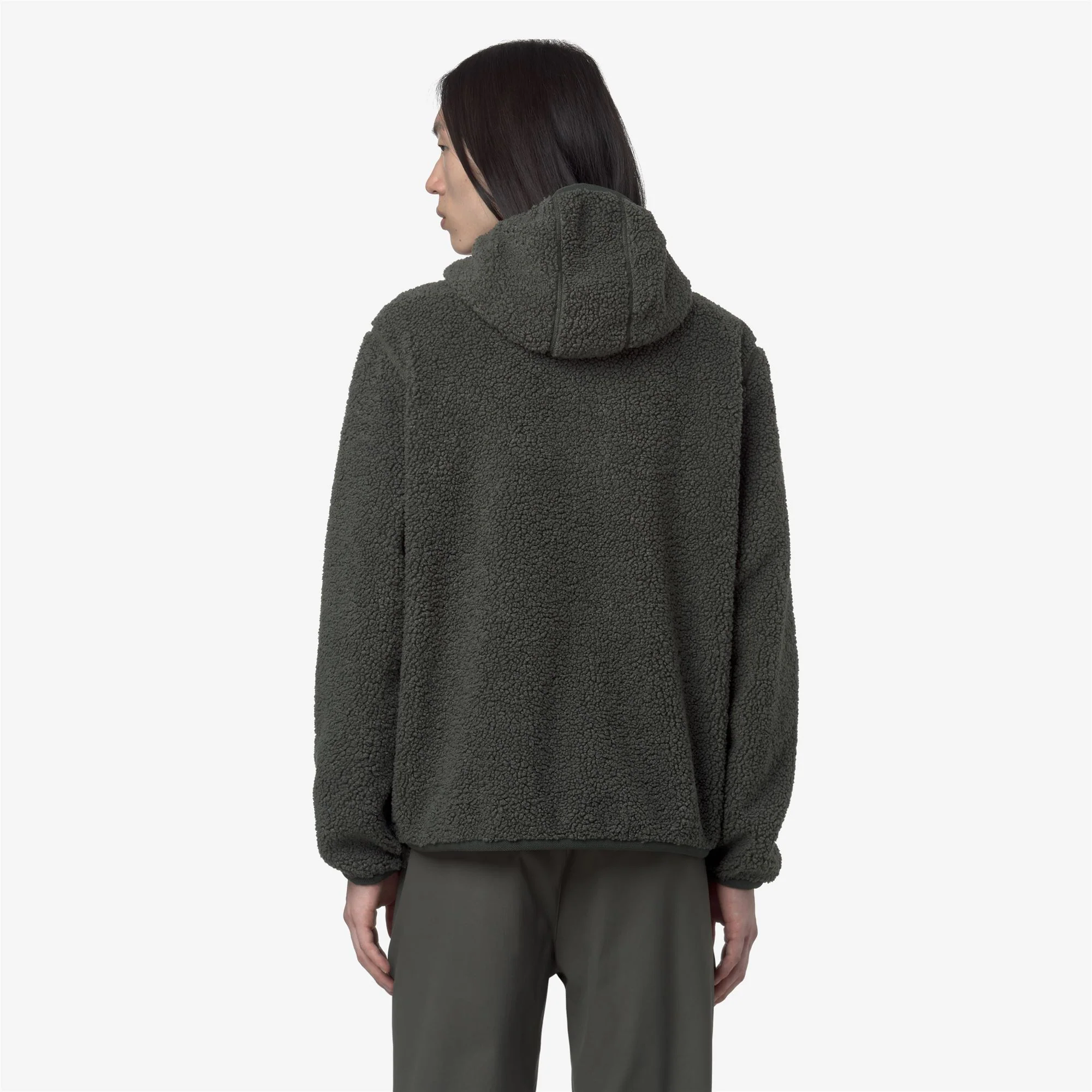 JACK SHERPA POLAR REVERSIBLE - Fleece - Jacket - Man - GREEN BLACKISH COMBO - Image 6