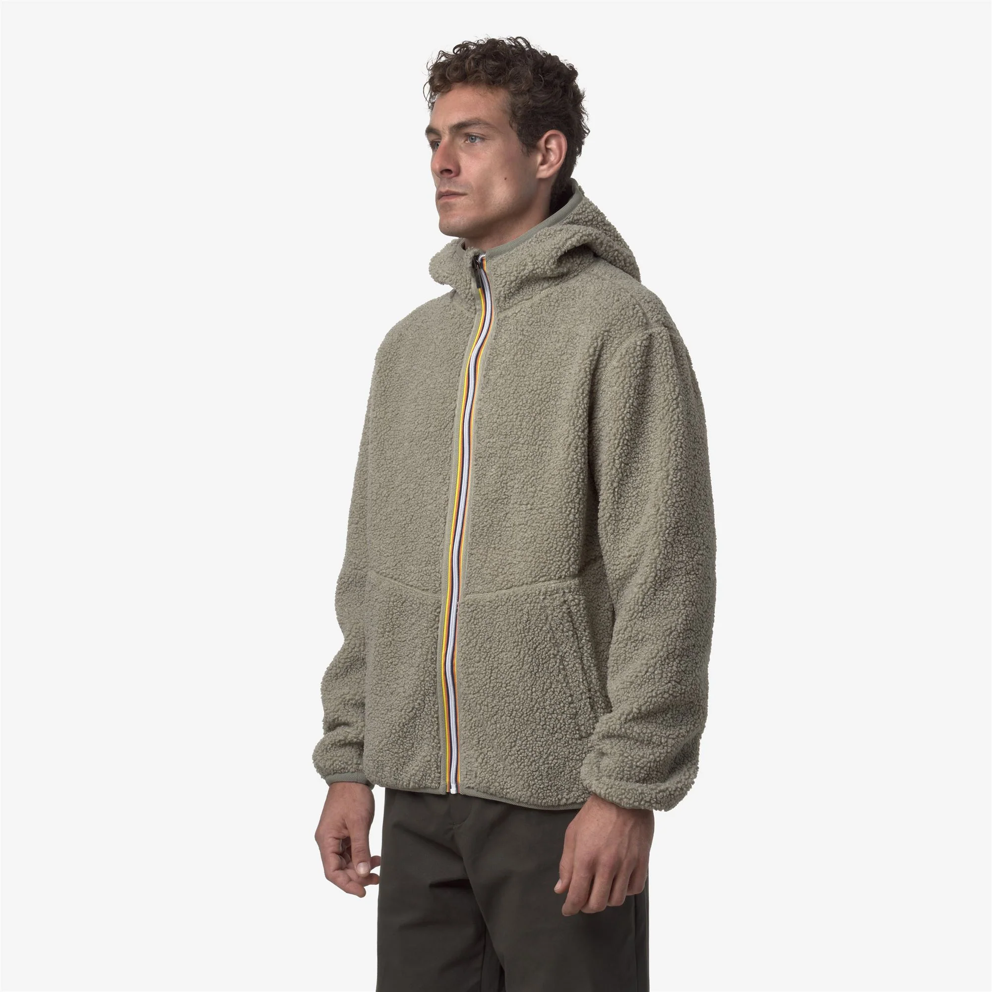 JACK SHERPA POLAR REVERSIBLE - Fleece - Jacket - Man - GREEN OAK-GREEN OAK - Image 5