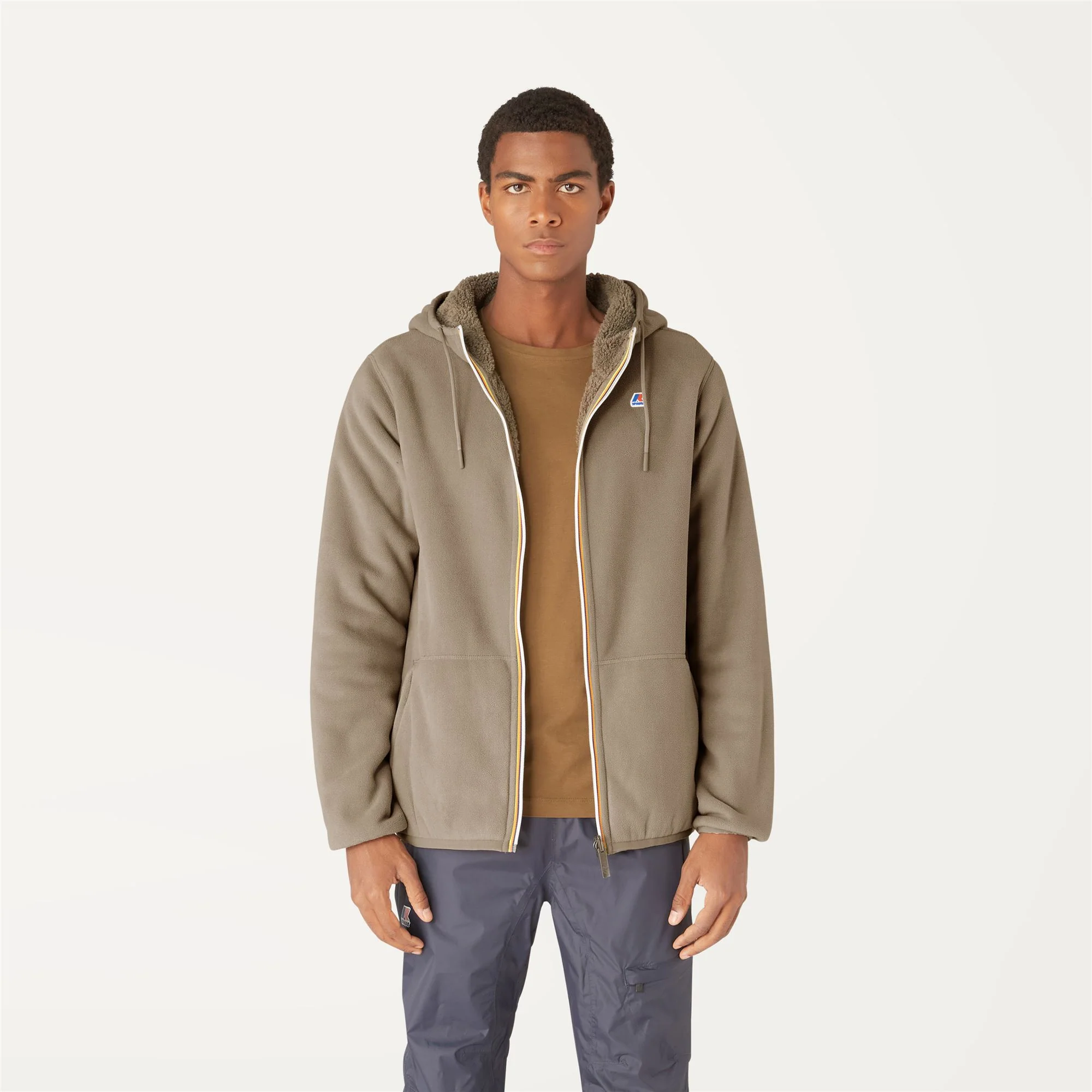 JACQUES POLAR REVERSIBLE - Fleece - Jacket - Man - BEIGE TAUPE-BROWM - Image 4