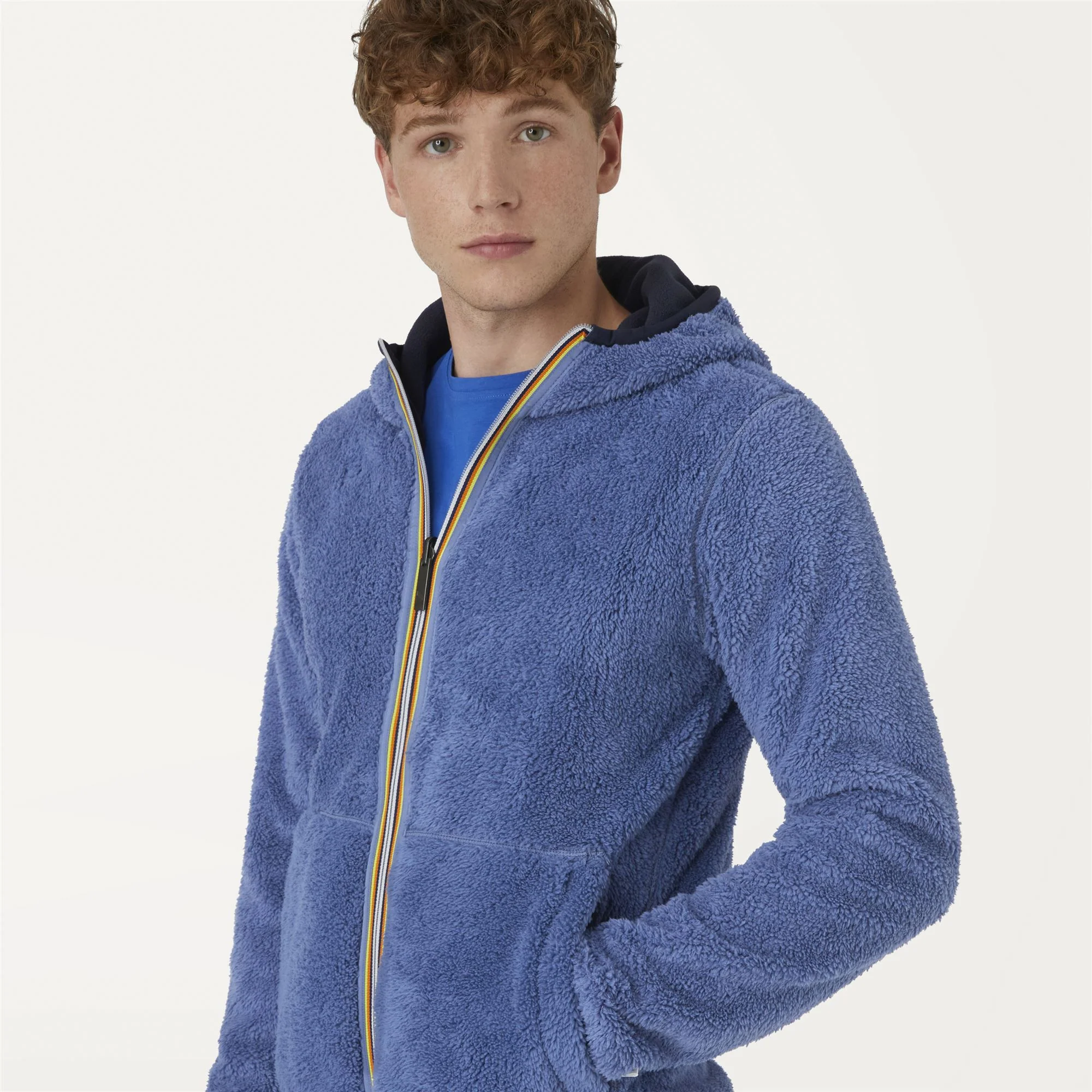 JACQUES POLAR REVERSIBLE - Fleece - Jacket - Man - BLUE DEPTH-BLUE ASH - Image 3