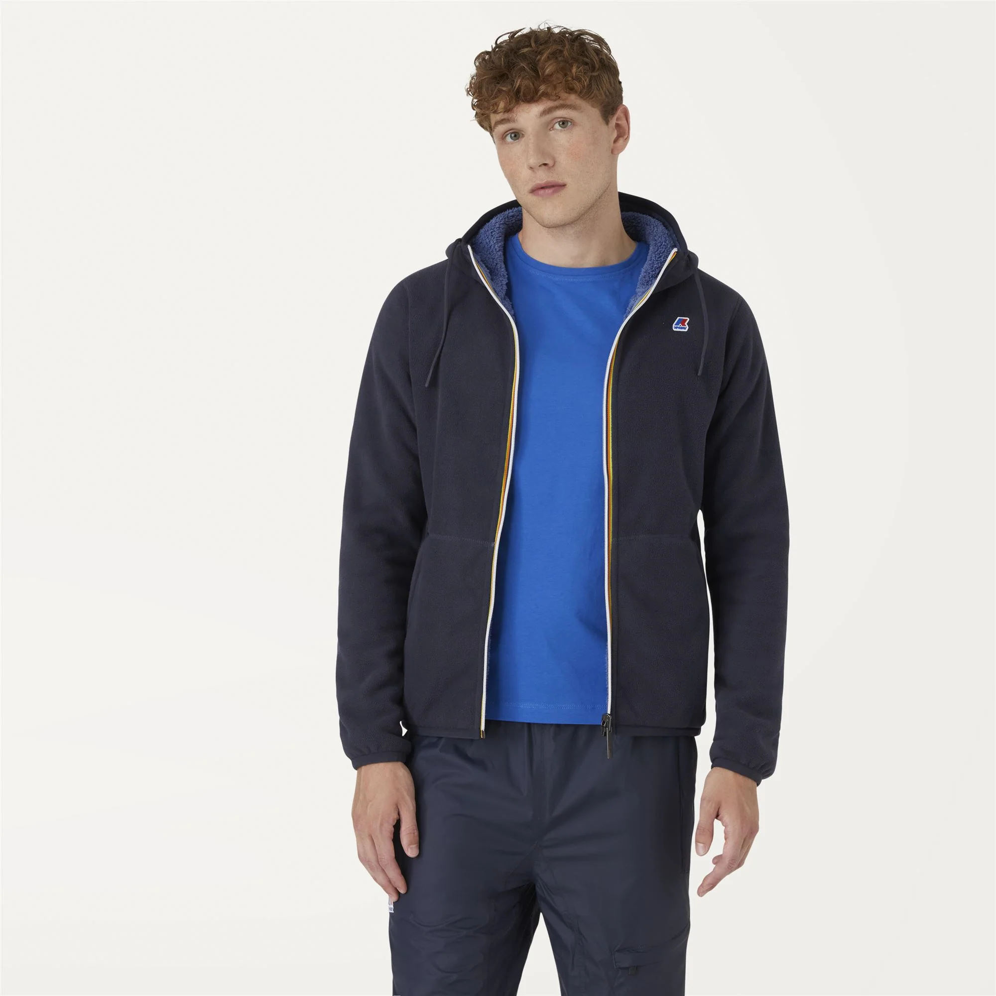 JACQUES POLAR REVERSIBLE - Fleece - Jacket - Man - BLUE DEPTH-BLUE ASH - Image 4