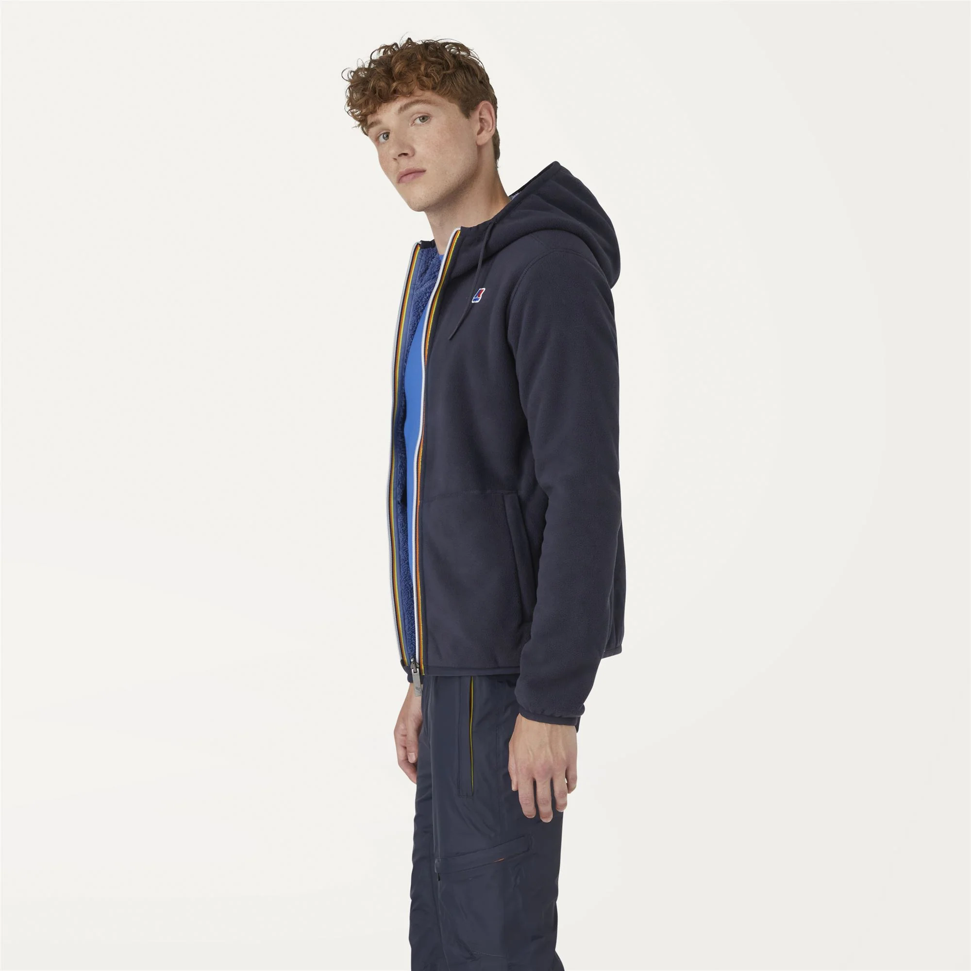 JACQUES POLAR REVERSIBLE - Fleece - Jacket - Man - BLUE DEPTH-BLUE ASH - Image 5