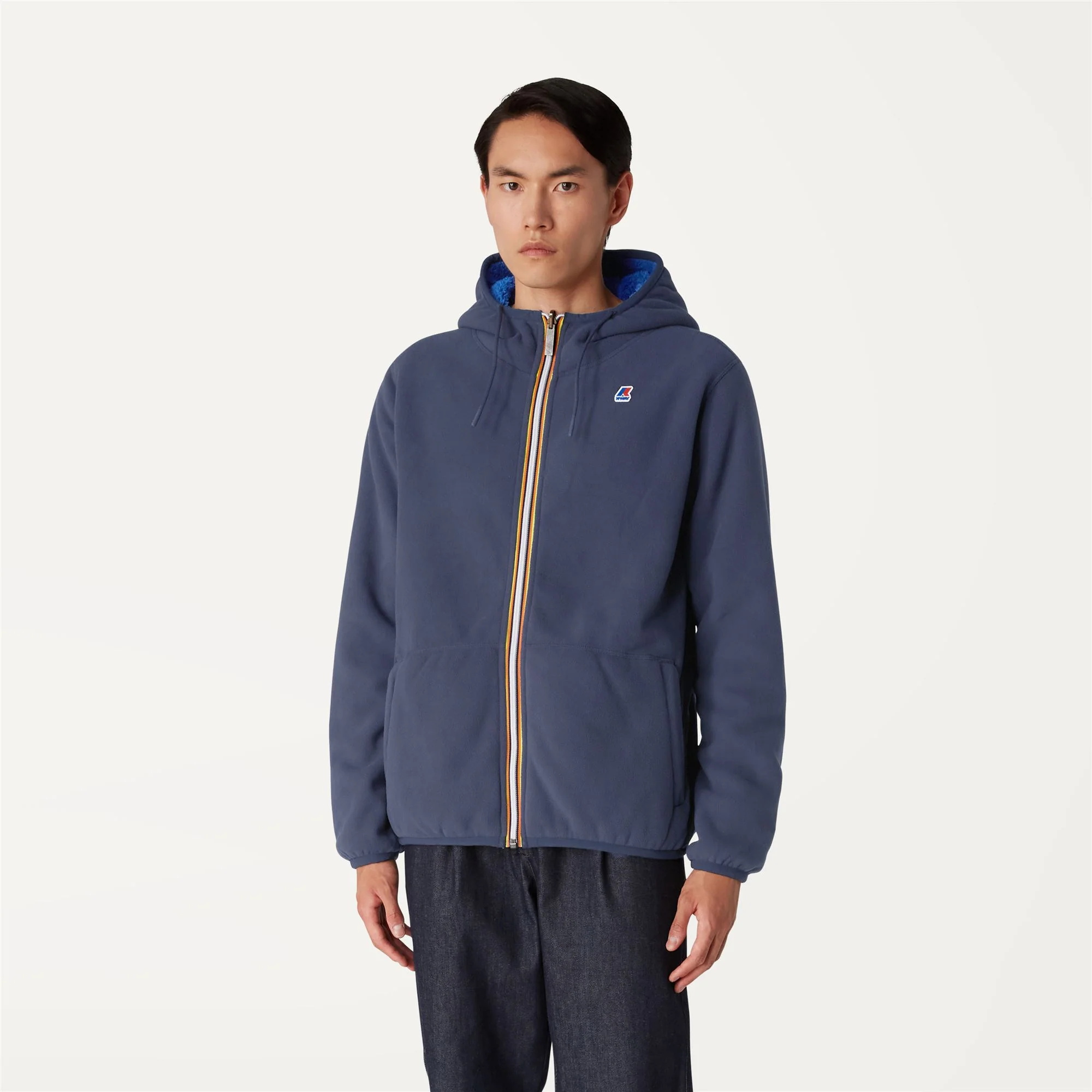 JACQUES POLAR REVERSIBLE - Fleece - Jacket - Man - BLUE DEPTH-BLUE ROYAL MARINE - Image 4