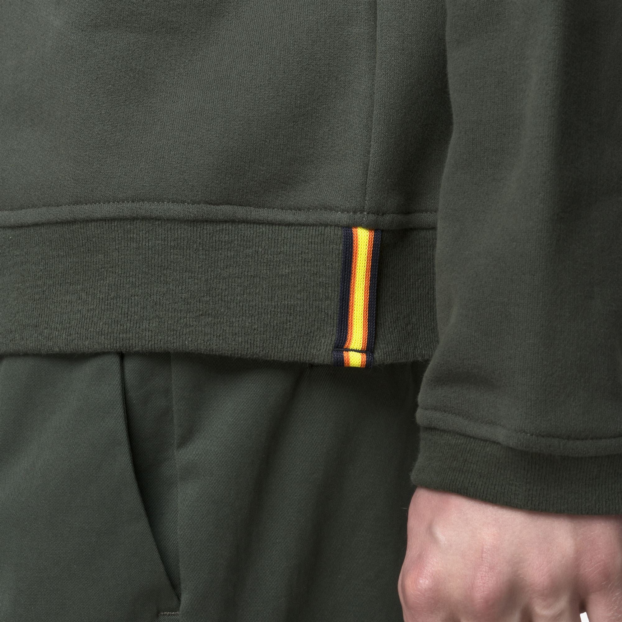 LORLEAU COTTON CASHMERE - Fleece - Hoodie - Man - GREEN BLACKISH - Image 2