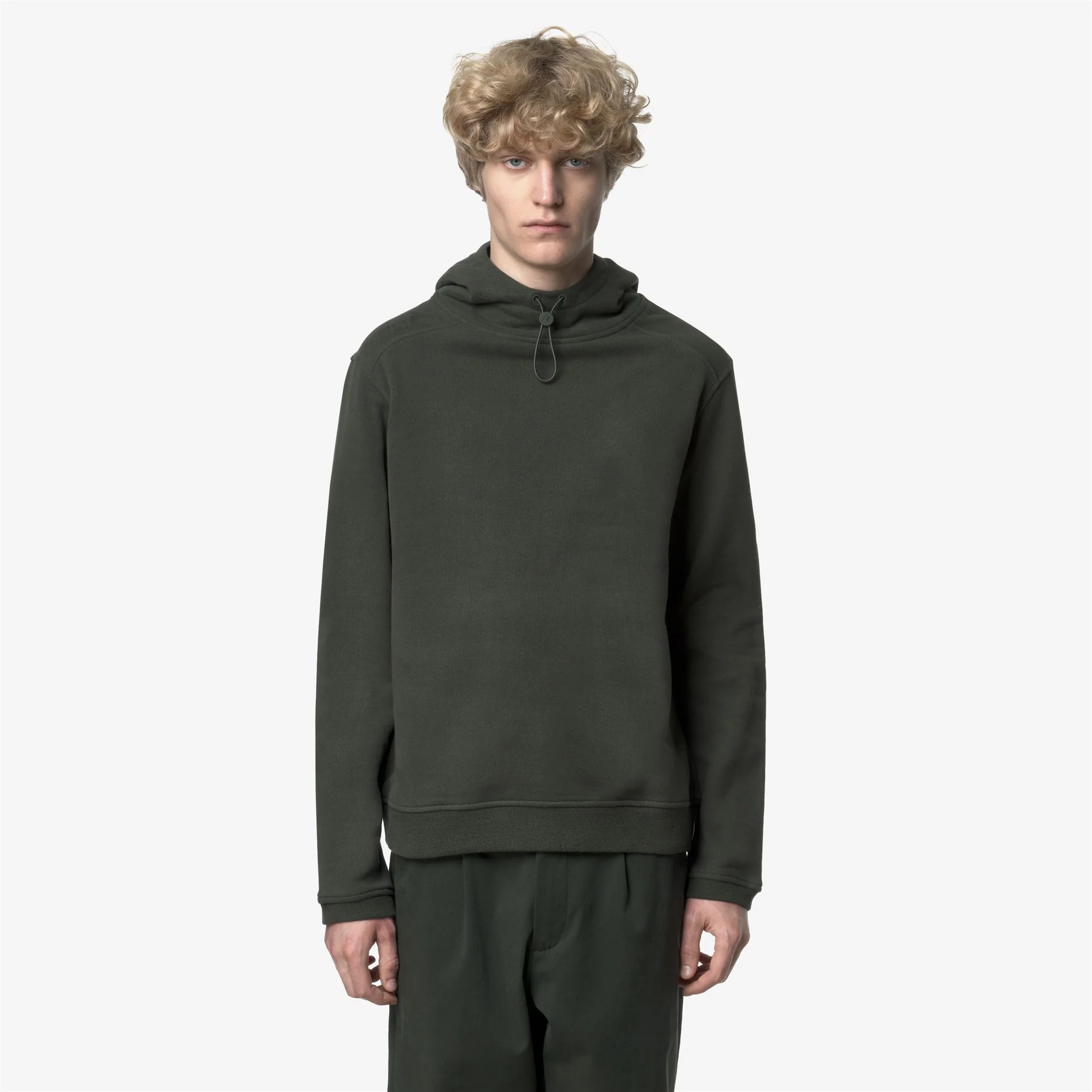 LORLEAU COTTON CASHMERE - Fleece - Hoodie - Man - GREEN BLACKISH - Image 3