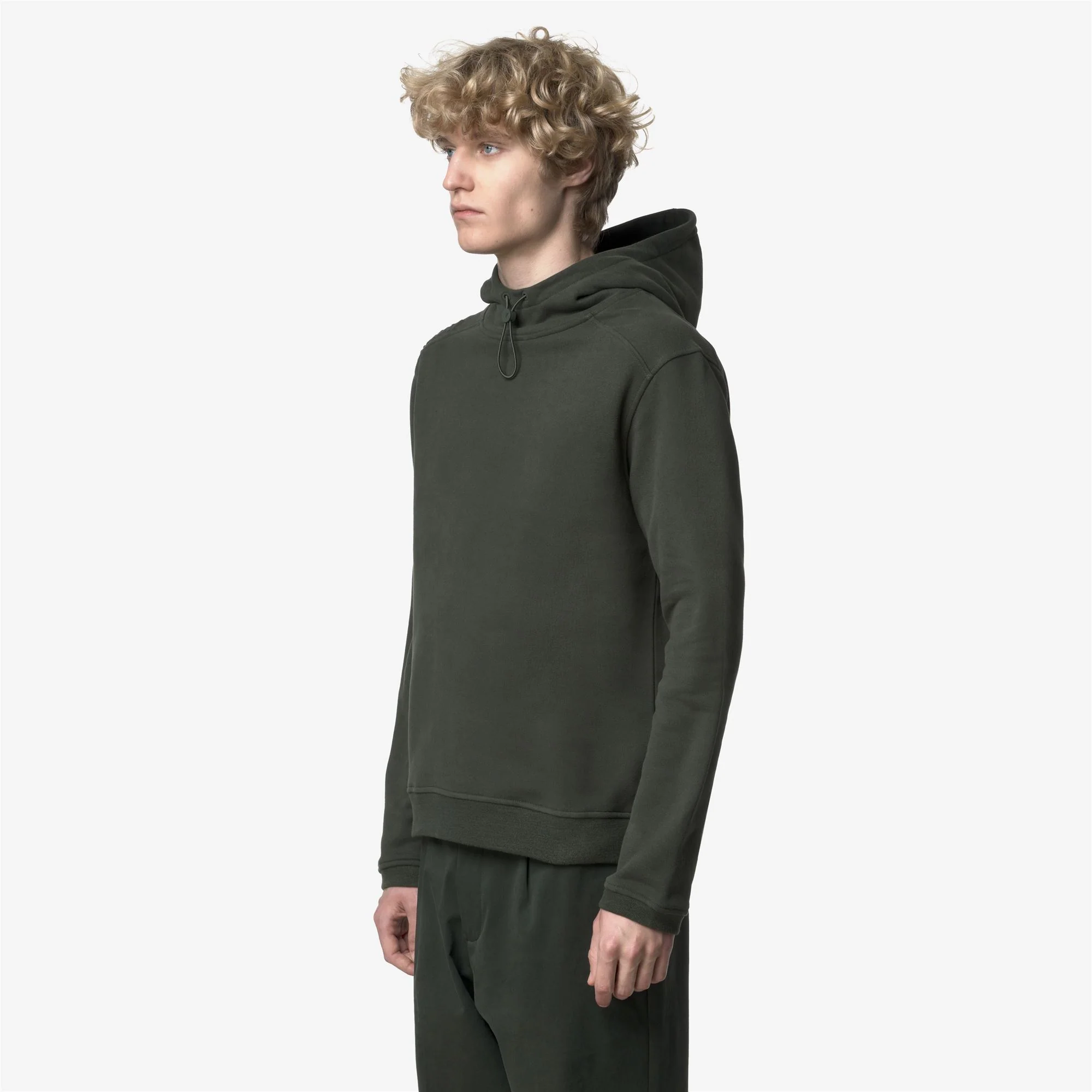 LORLEAU COTTON CASHMERE - Fleece - Hoodie - Man - GREEN BLACKISH - Image 4