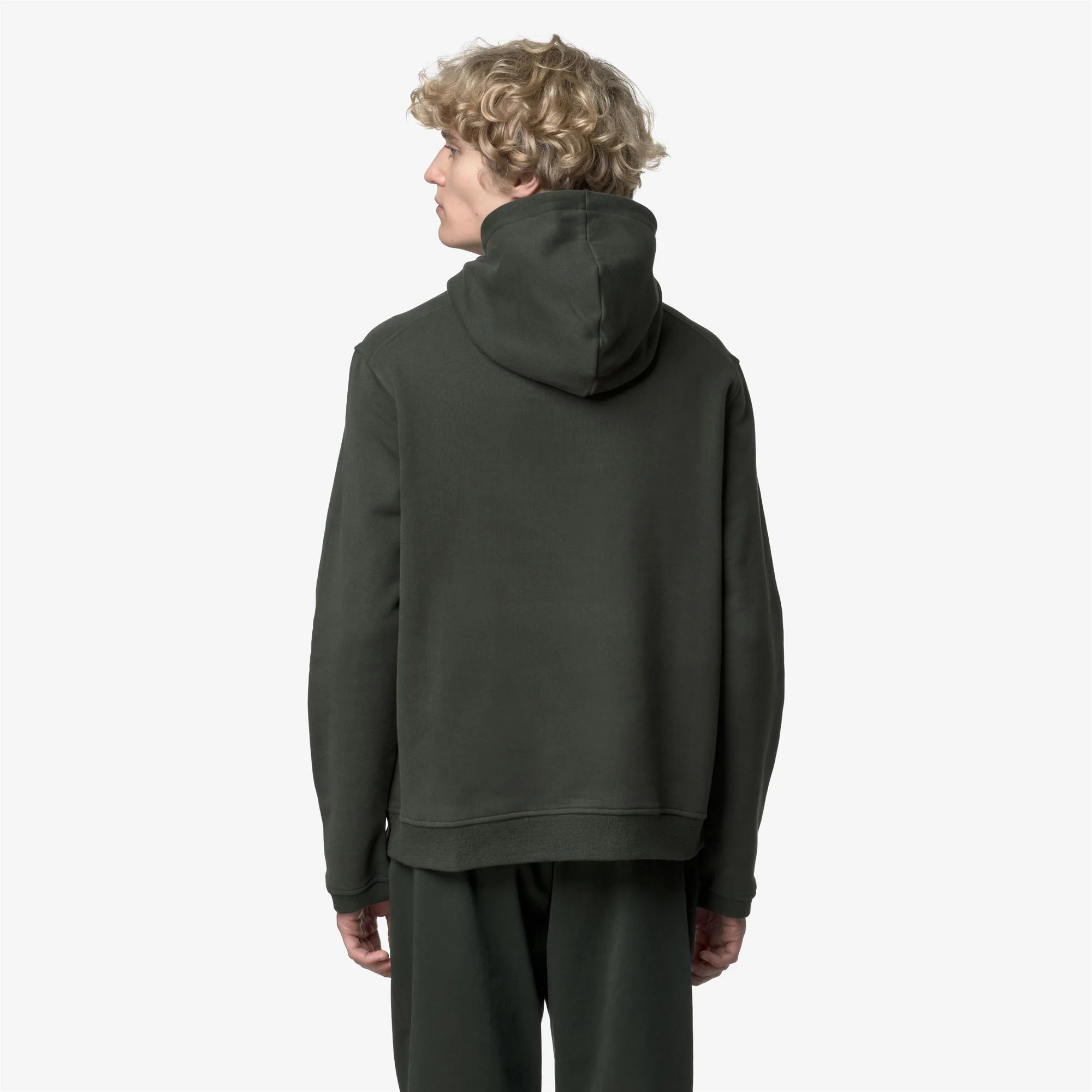 LORLEAU COTTON CASHMERE - Fleece - Hoodie - Man - GREEN BLACKISH - Image 5