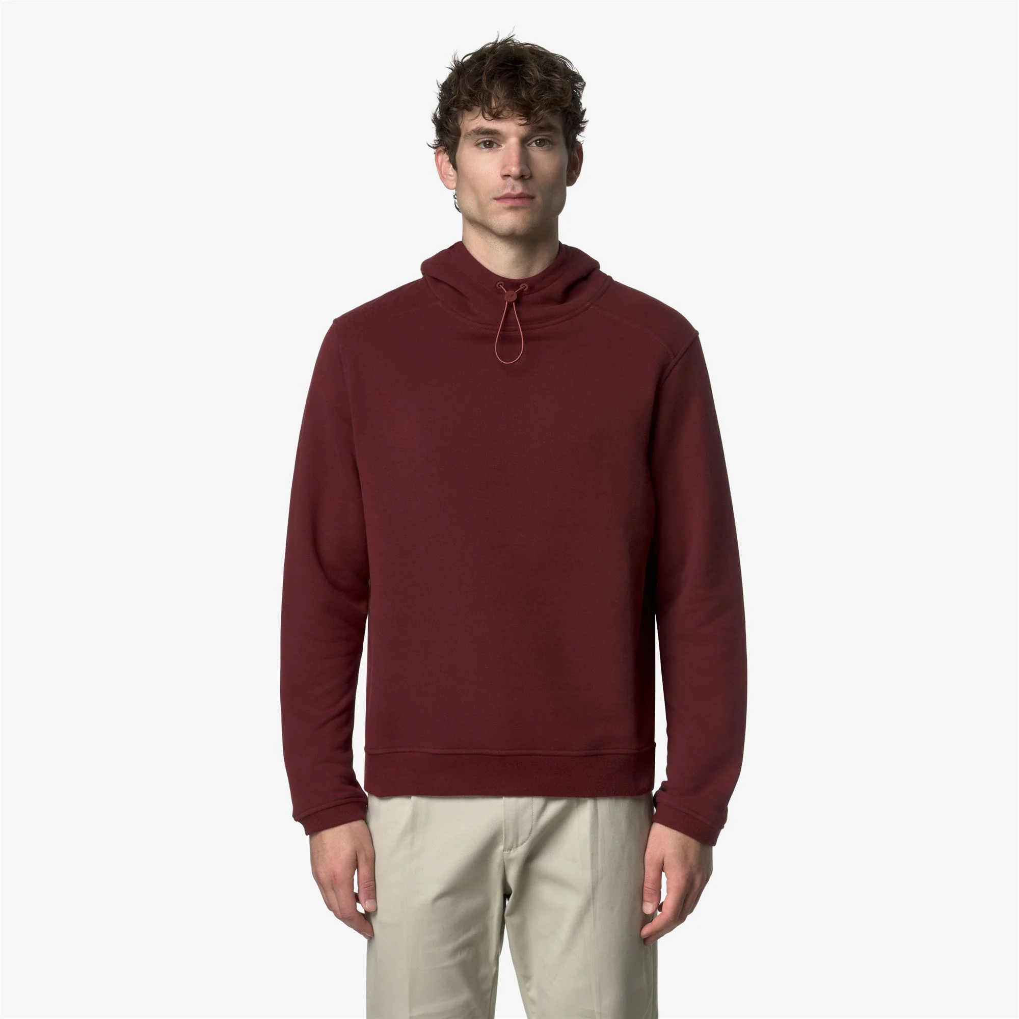 LORLEAU COTTON CASHMERE - Fleece - Hoodie - Man - RED SYRAH - Image 3