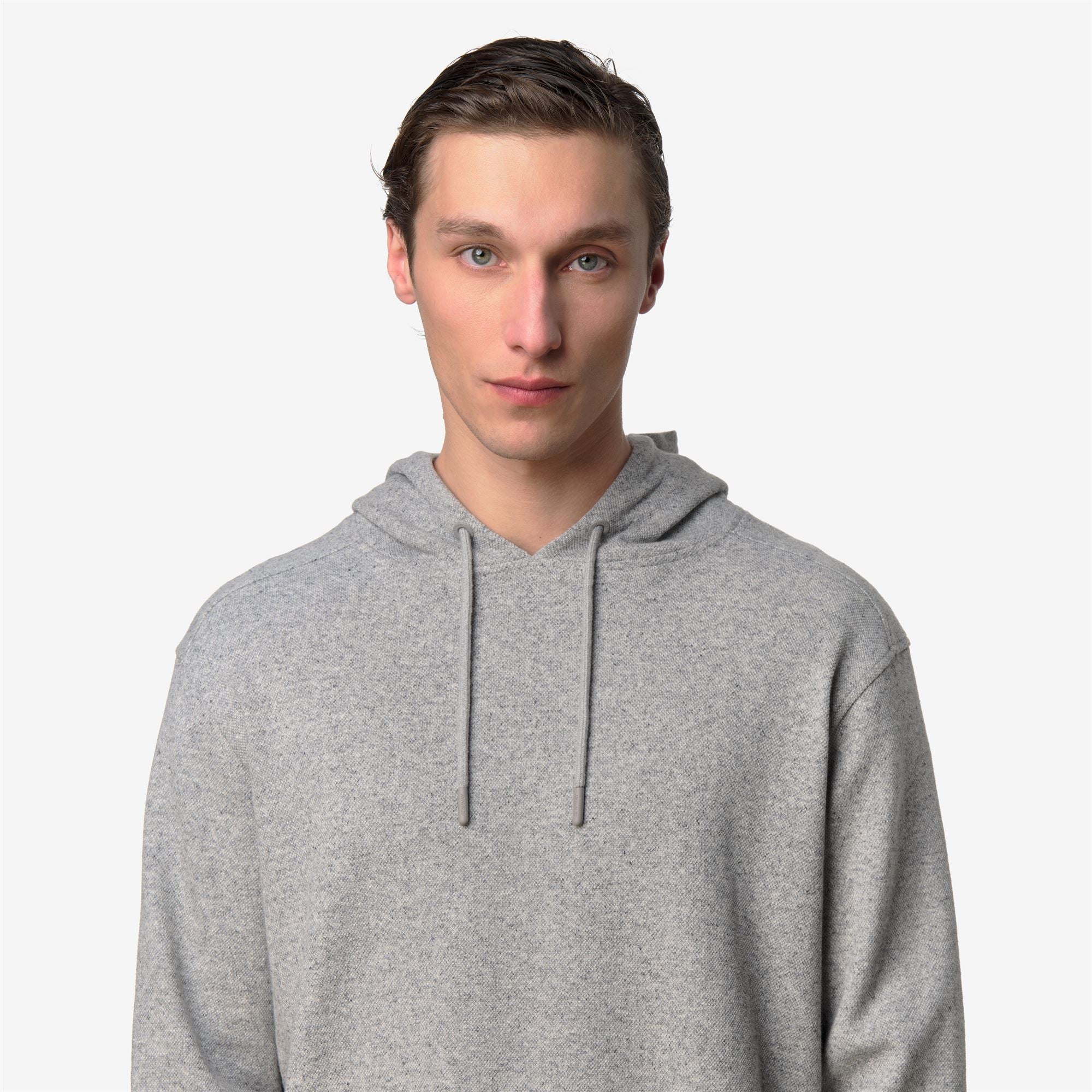LORLY LINEN BLEND - Fleece - Hoodie - Man - GREY MID MEL - Image 2