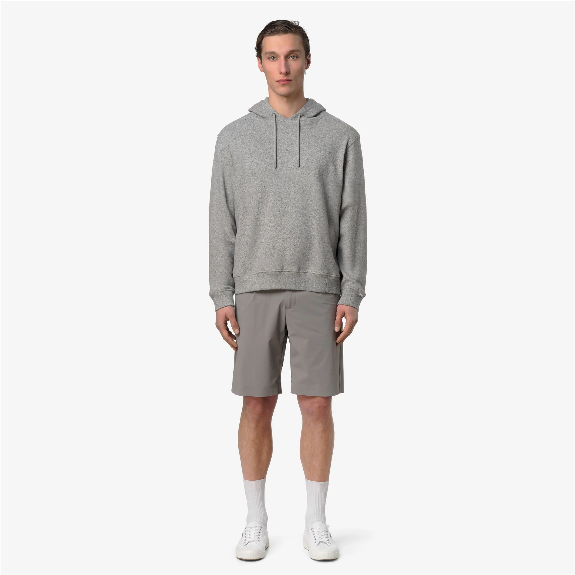 LORLY LINEN BLEND - Fleece - Hoodie - Man - GREY MID MEL - Image 3