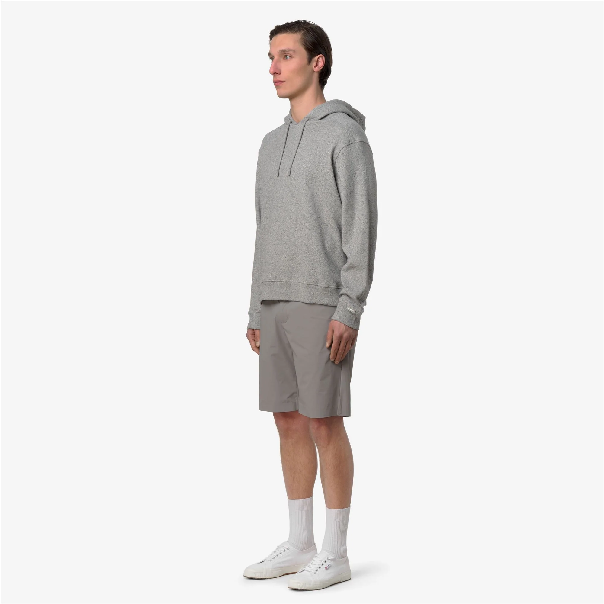 LORLY LINEN BLEND - Fleece - Hoodie - Man - GREY MID MEL - Image 4