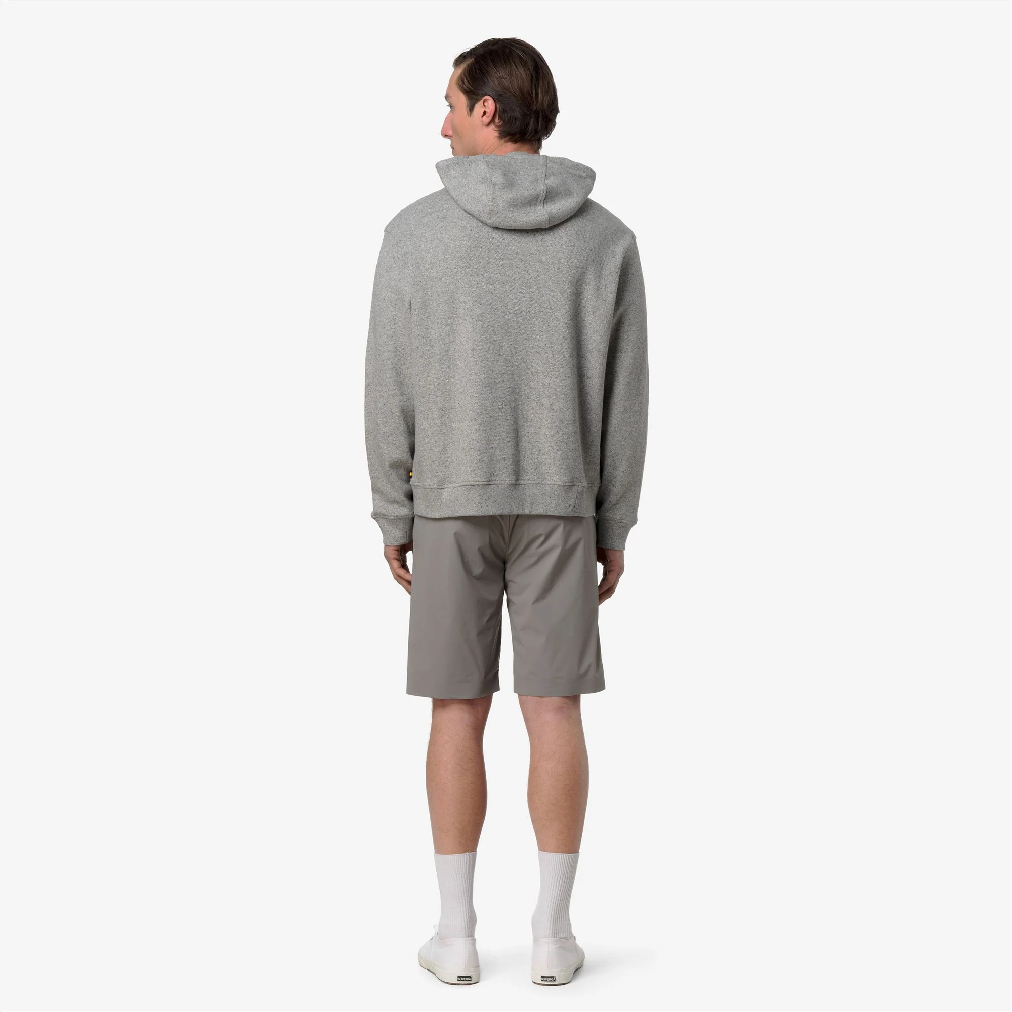 LORLY LINEN BLEND - Fleece - Hoodie - Man - GREY MID MEL - Image 5