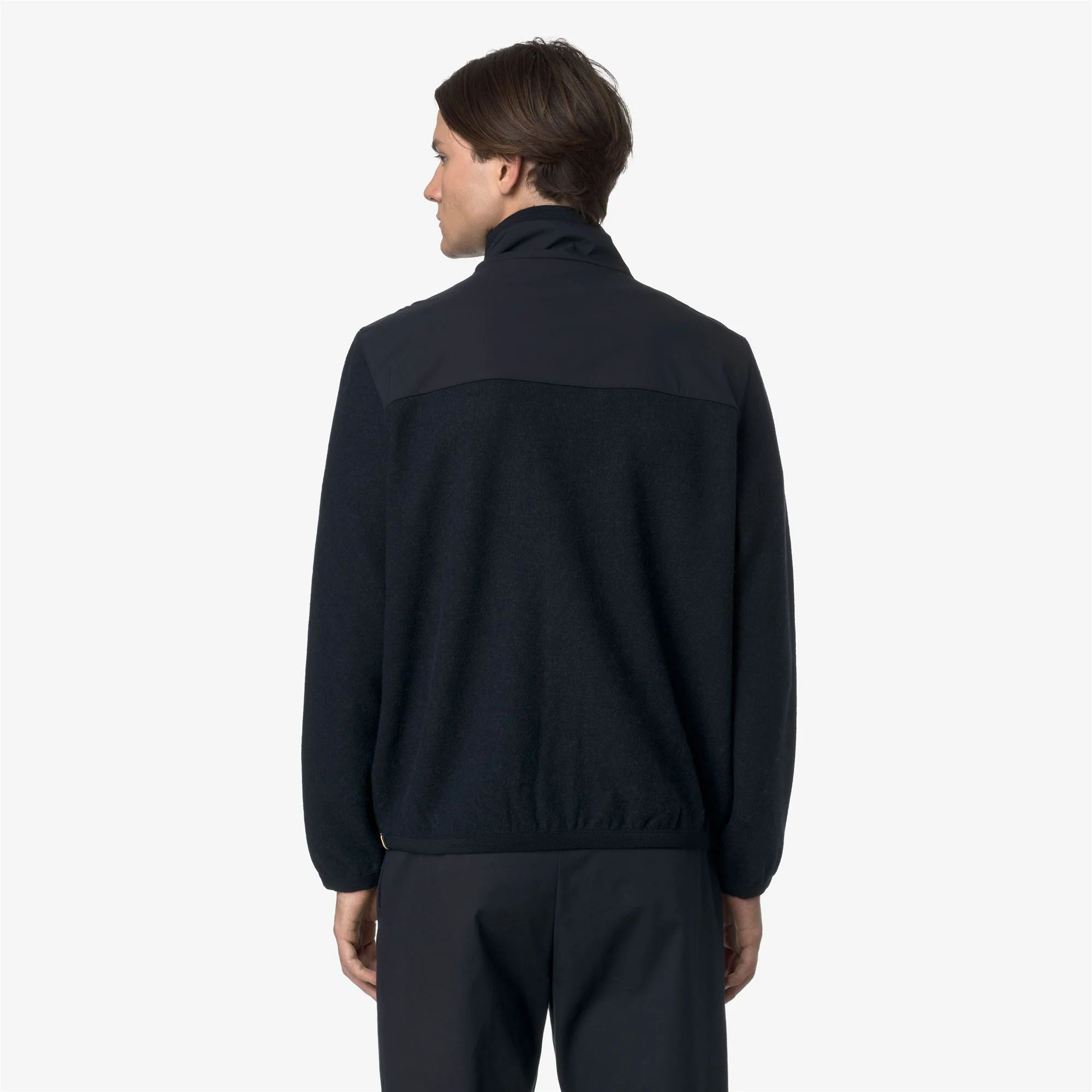 NOYERS WOOL NYLON MIX - Fleece - Pull  Over - Man - BLUE DEPTH-BLUE AIRFORCE - Image 5