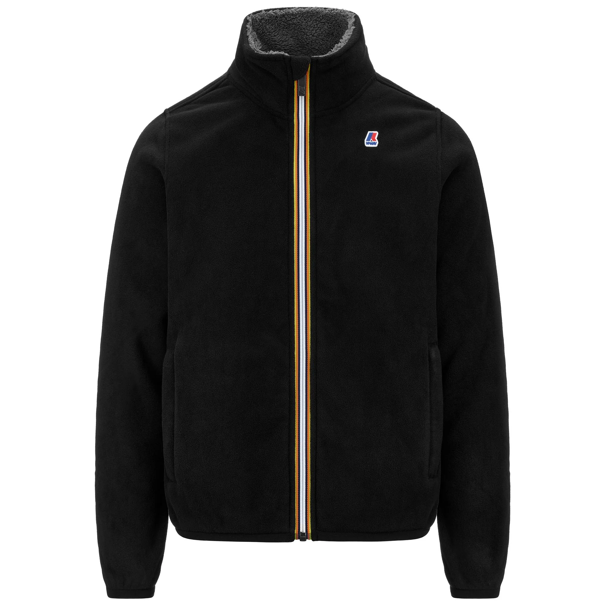 PASCAL POLAR - Fleece - Jacket - Man - BLACK PURE-GREY SMOKED