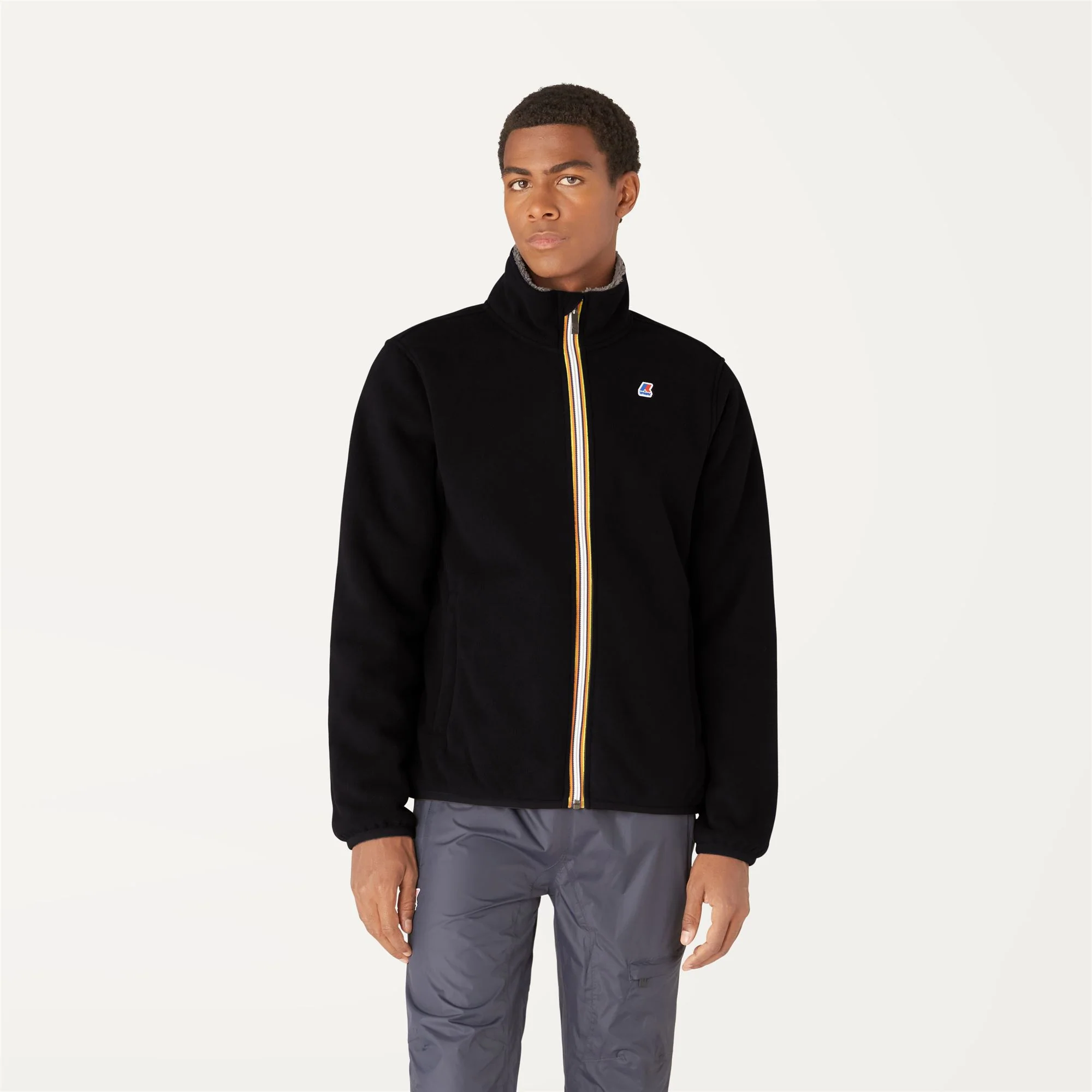 PASCAL POLAR - Fleece - Jacket - Man - BLACK PURE-GREY SMOKED - Image 3