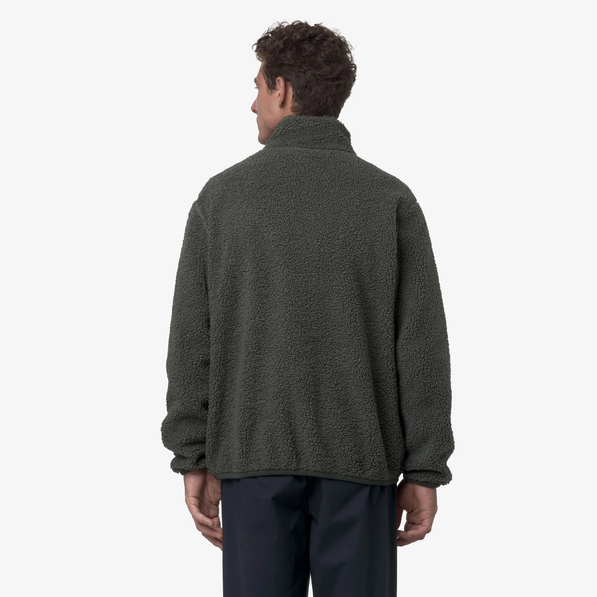 PASCAL SHERPA POLAR REVERSIBLE - Fleece - Jacket - Man - GREEN BLACKISH COMBO - Image 6