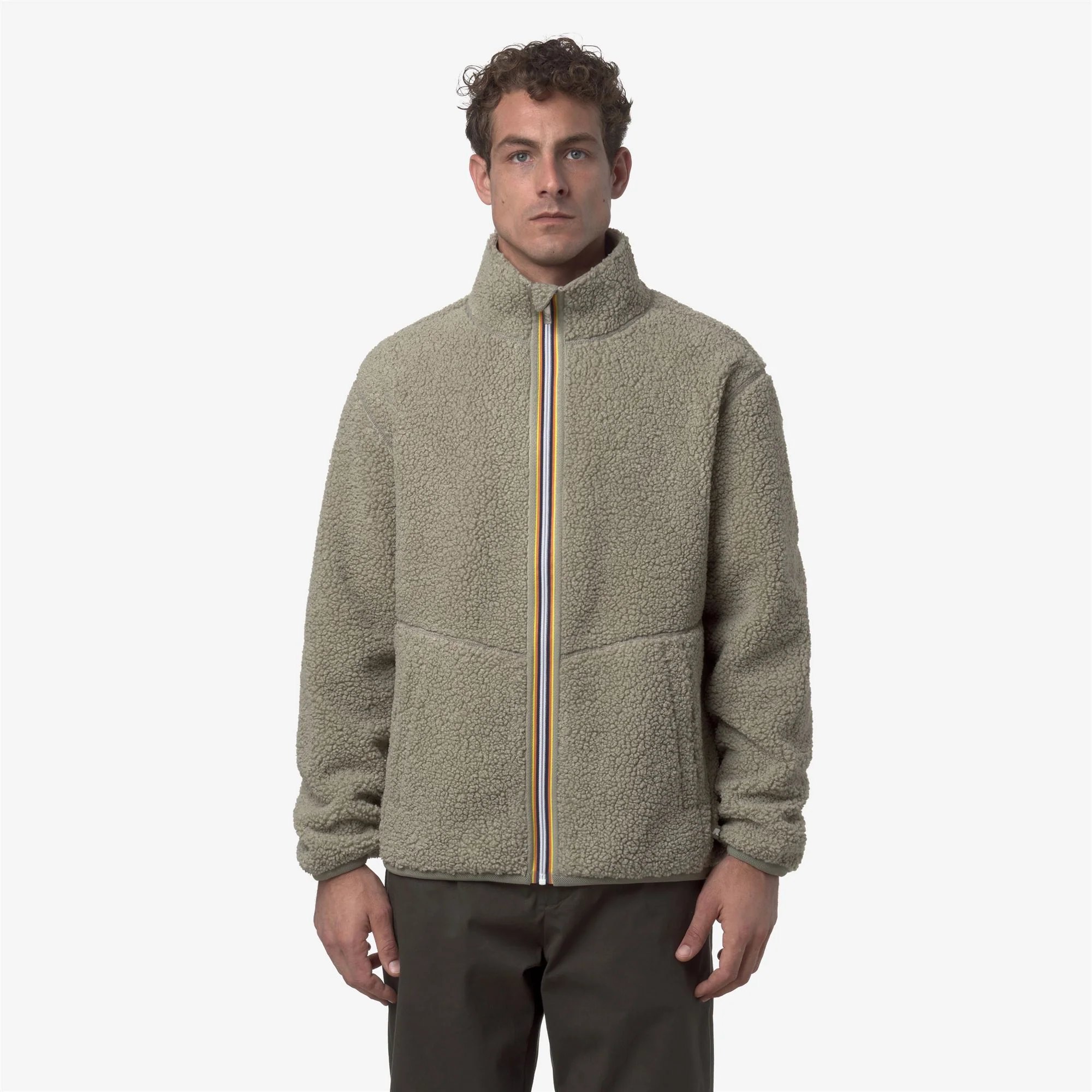 PASCAL SHERPA POLAR REVERSIBLE - Fleece - Jacket - Man - GREEN OAK-GREEN OAK - Image 4