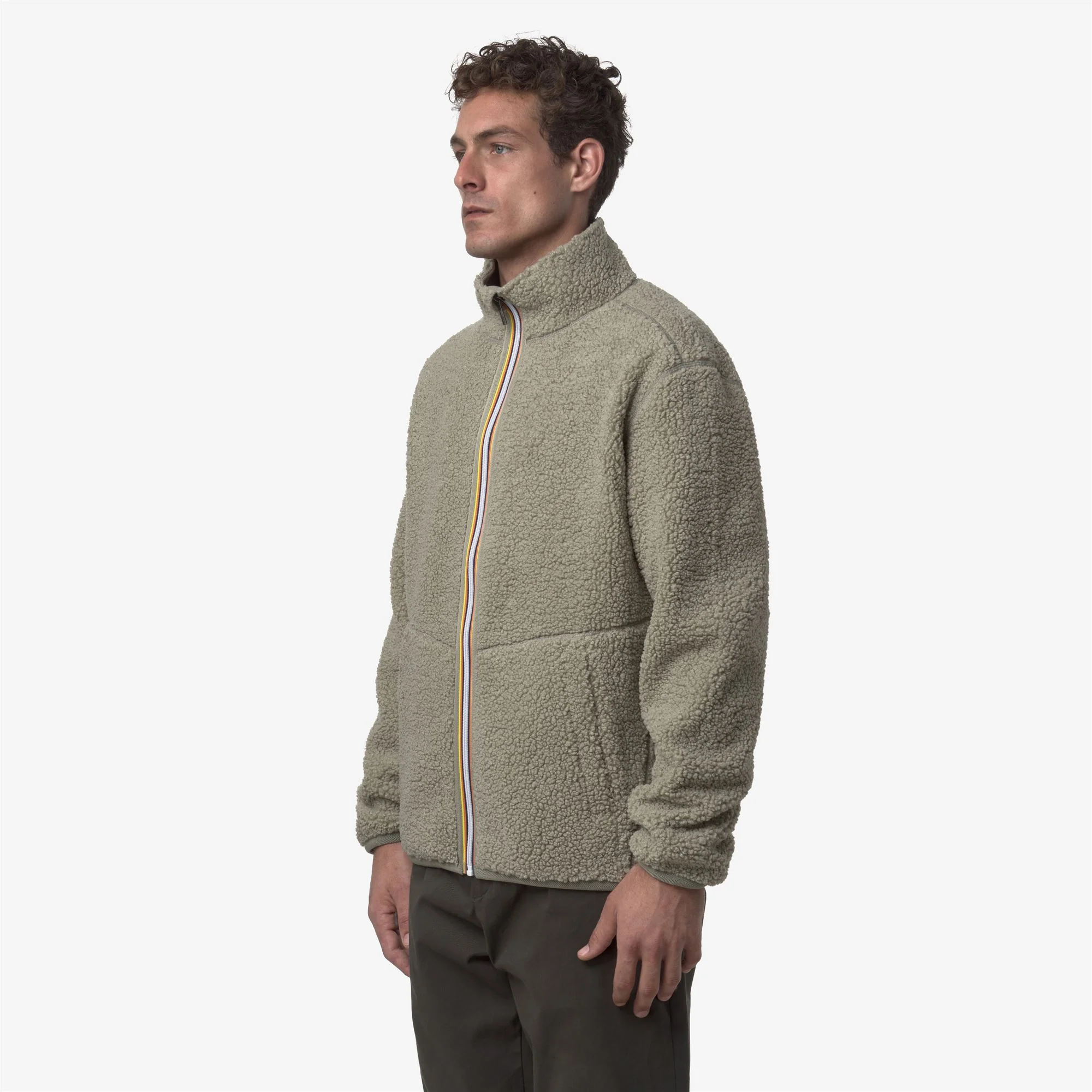 PASCAL SHERPA POLAR REVERSIBLE - Fleece - Jacket - Man - GREEN OAK-GREEN OAK - Image 5