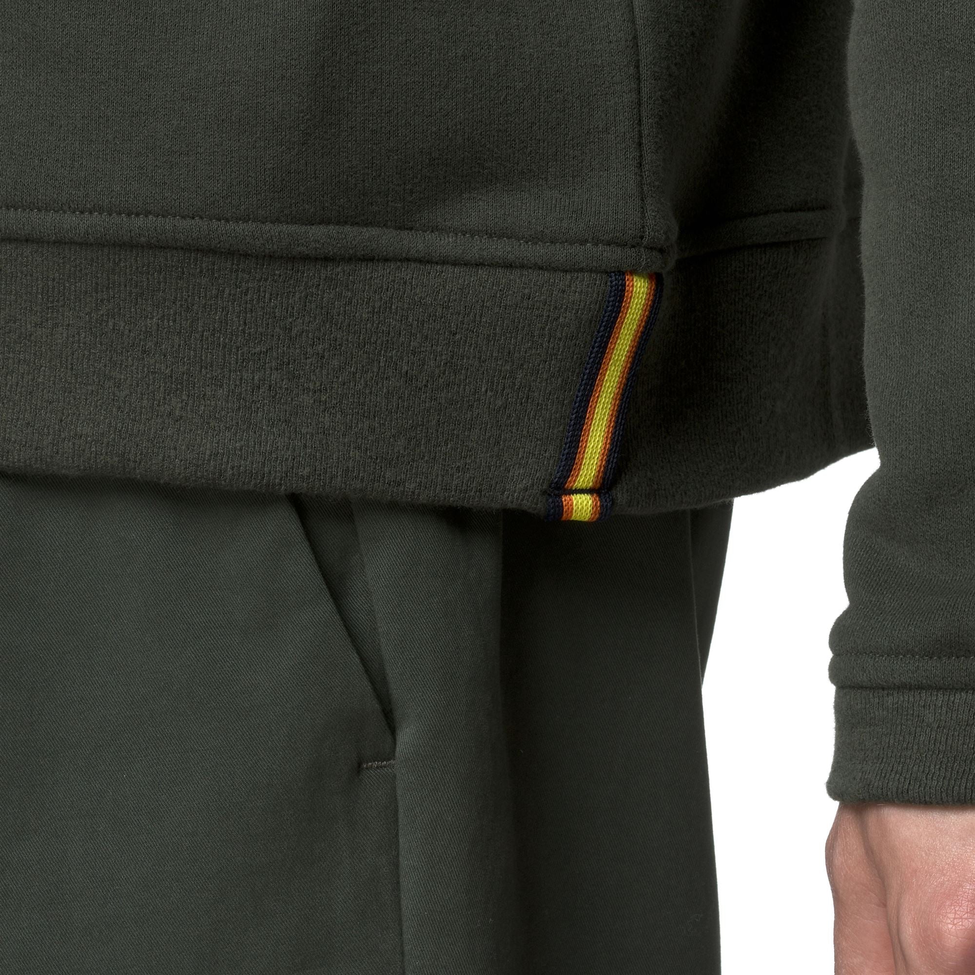 PERRUEL COTTON CASHMERE - Fleece - Jumper - Man - GREEN BLACKISH - Image 2