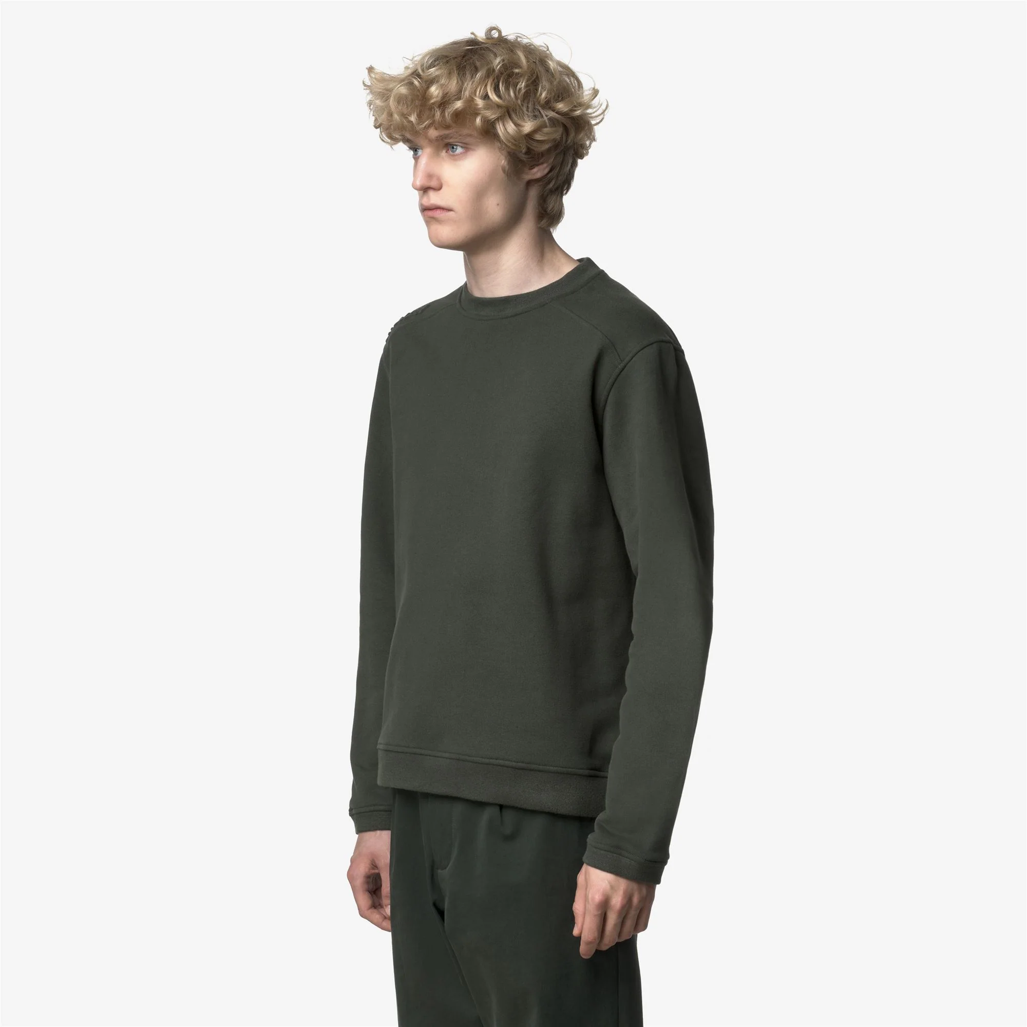 PERRUEL COTTON CASHMERE - Fleece - Jumper - Man - GREEN BLACKISH - Image 4