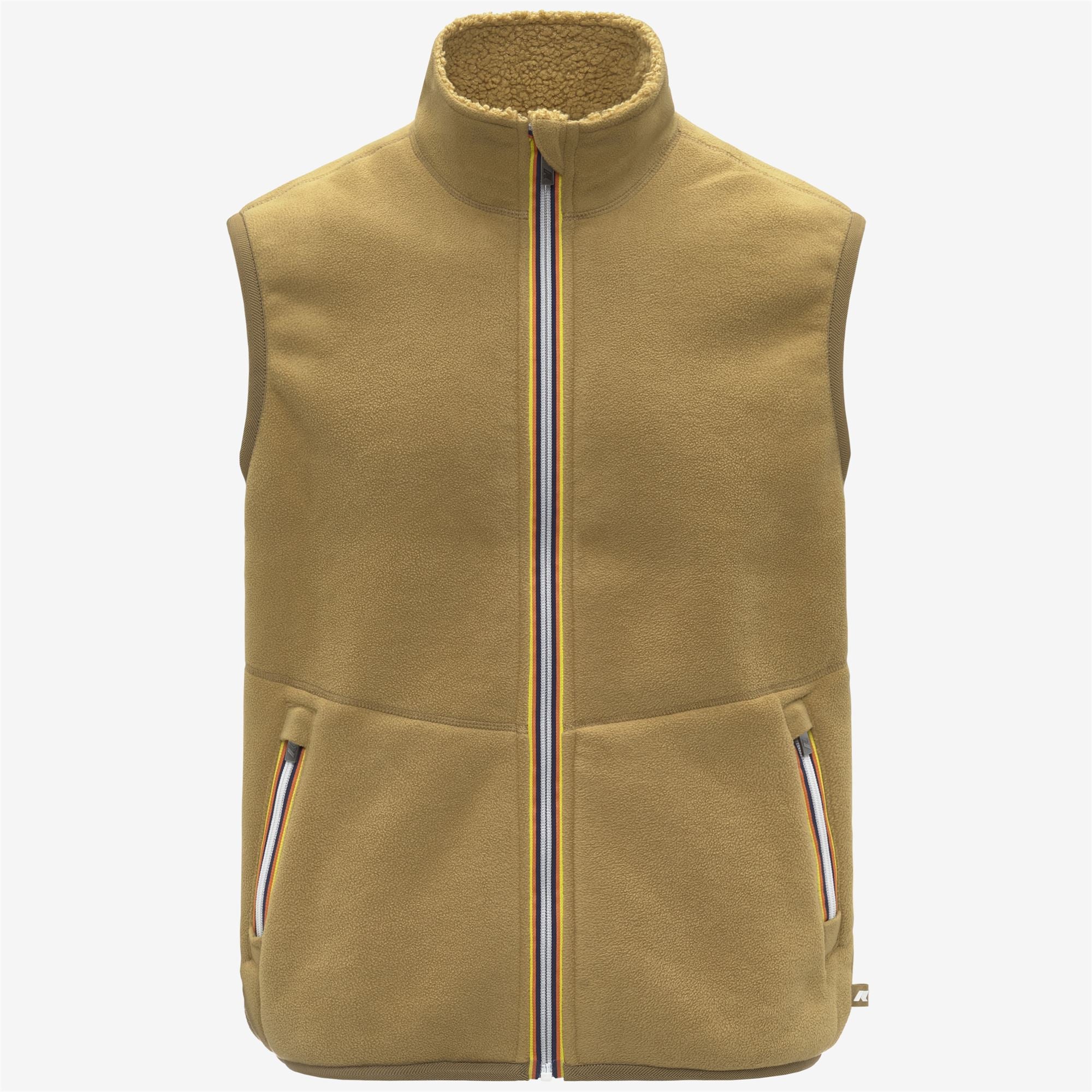 YANNICK SHERPA POLAR REVERSIBLE - Fleece - Vest - Man - BEIGE SEED COMBO - Image 2