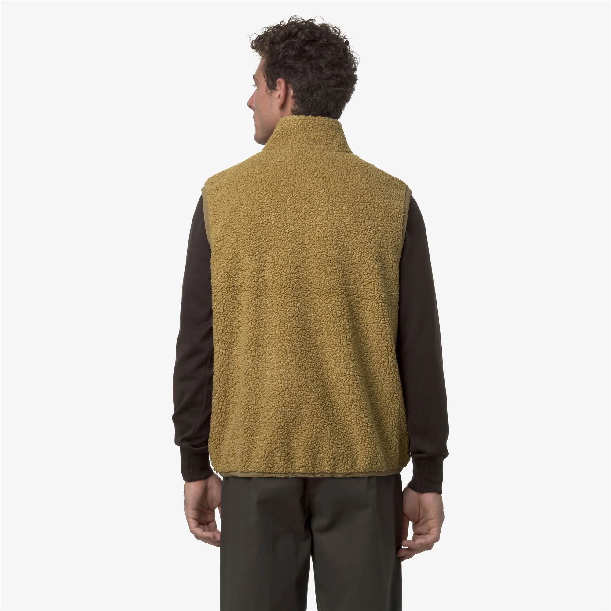 YANNICK SHERPA POLAR REVERSIBLE - Fleece - Vest - Man - BEIGE SEED COMBO - Image 6
