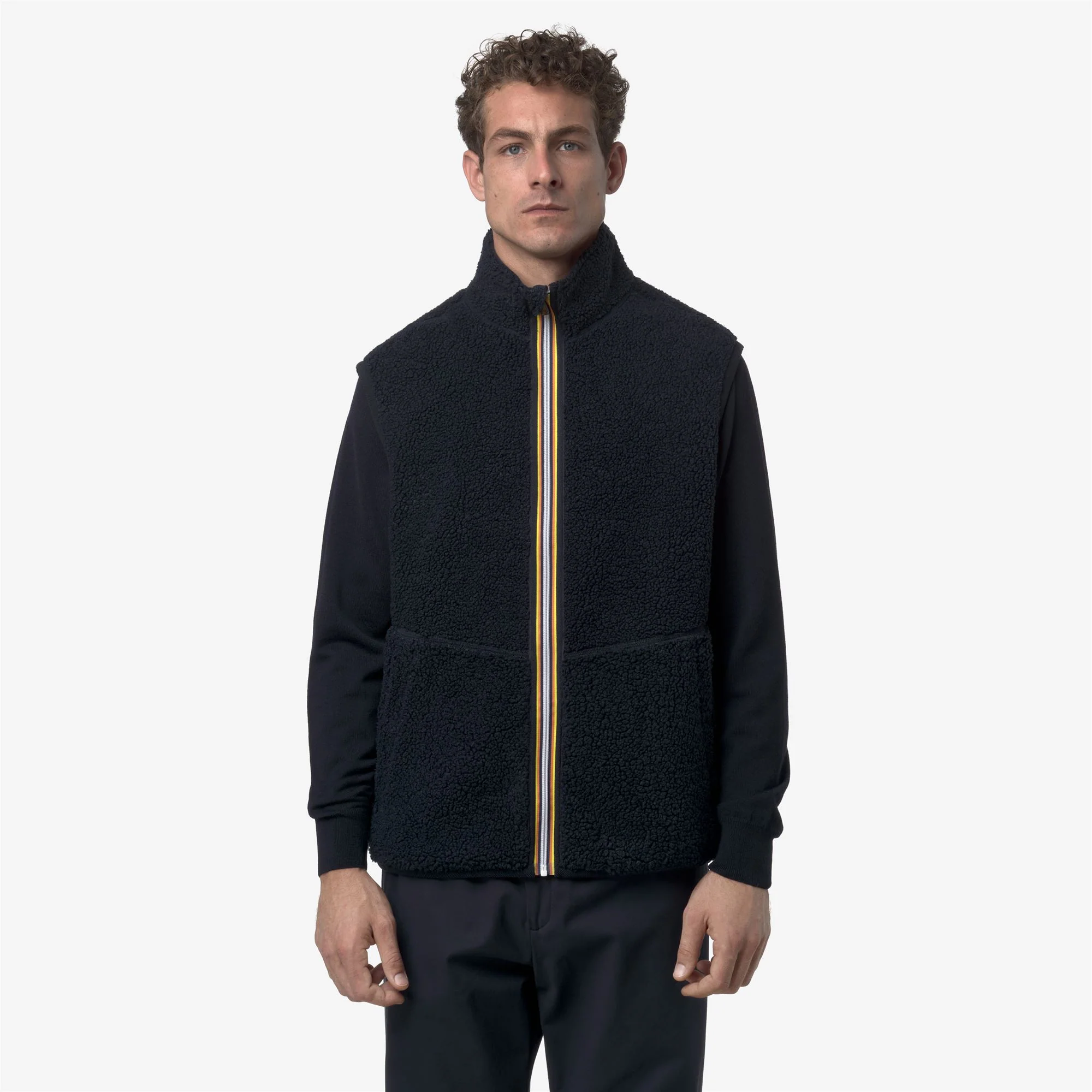 YANNICK SHERPA POLAR REVERSIBLE - Fleece - Vest - Man - BLUE DEPTH-BLUE DEPTH - Image 4