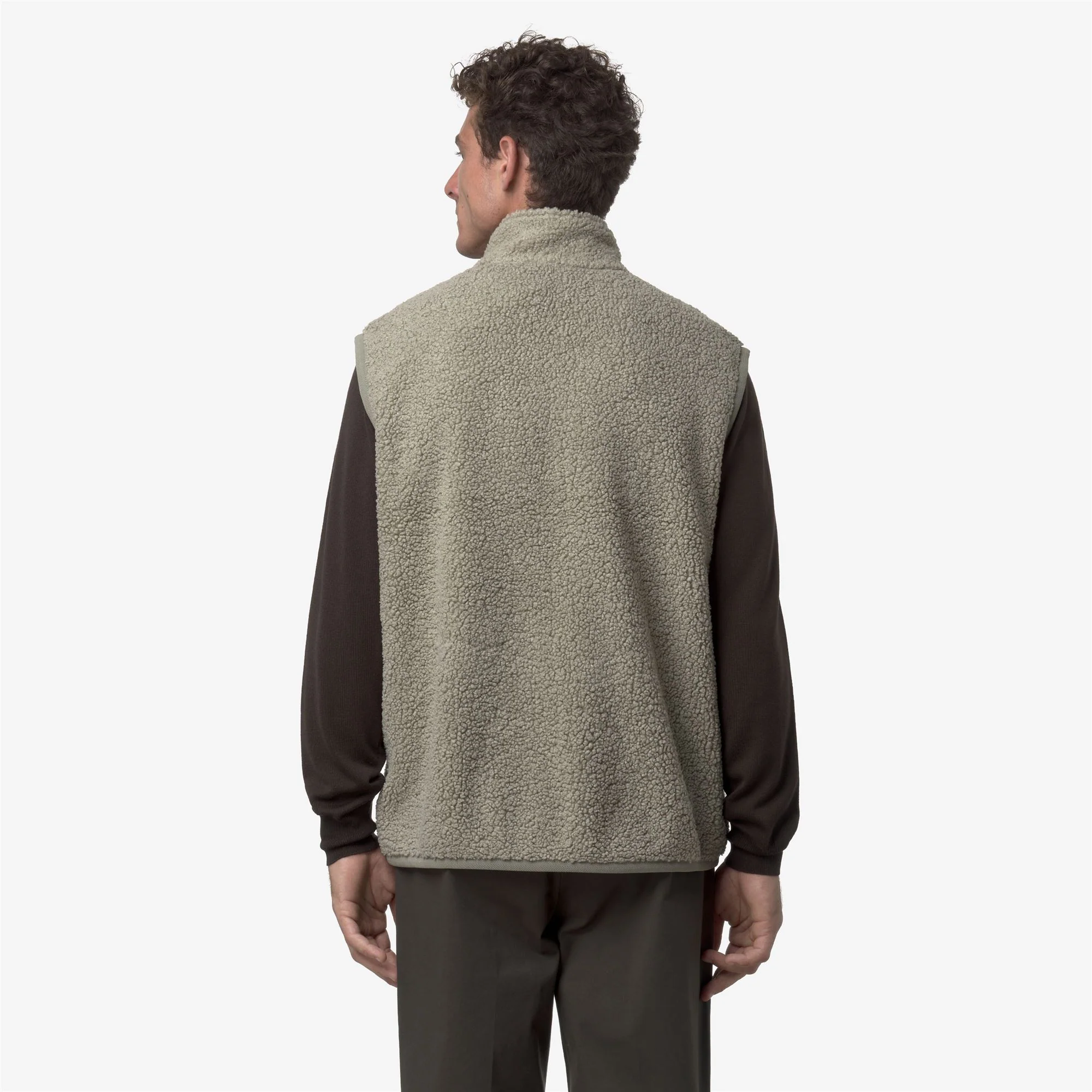 YANNICK SHERPA POLAR REVERSIBLE - Fleece - Vest - Man - GREEN OAK-GREEN OAK - Image 6