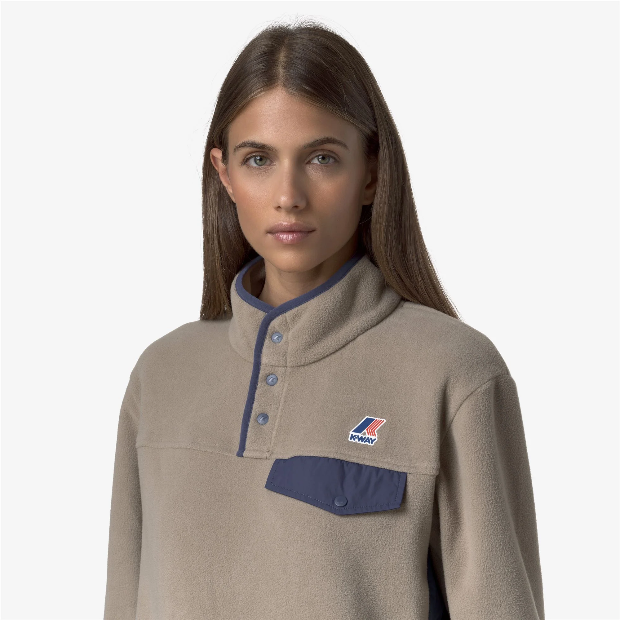 BARNABE 4.0 POLAR - Fleece - Pull  Over - Unisex - BEIGE TAUPE-BLUE DEEP COBALT - Image 2